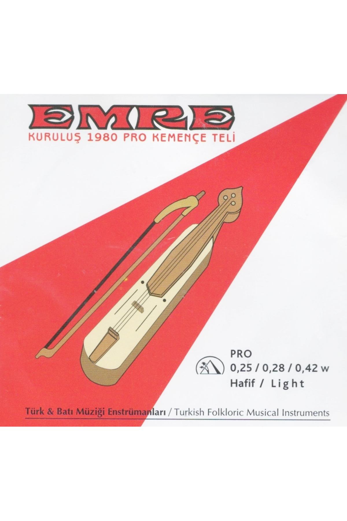 025 - 028 - 042 Light Pyramid Kemençe Takım Tel - Pro Kemençe Tel