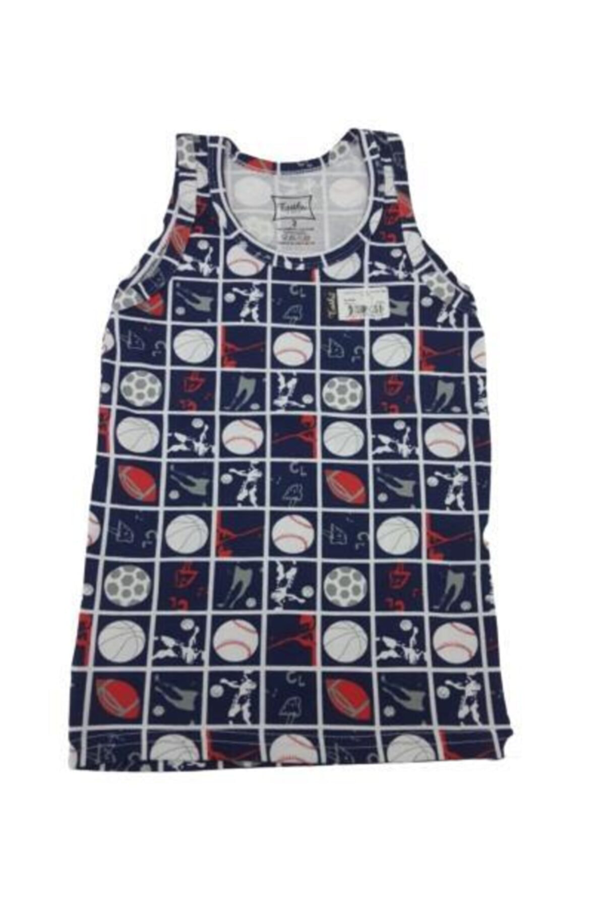 0256 Erkek Çocuk Elastan Empirme Atlet 6 Adet