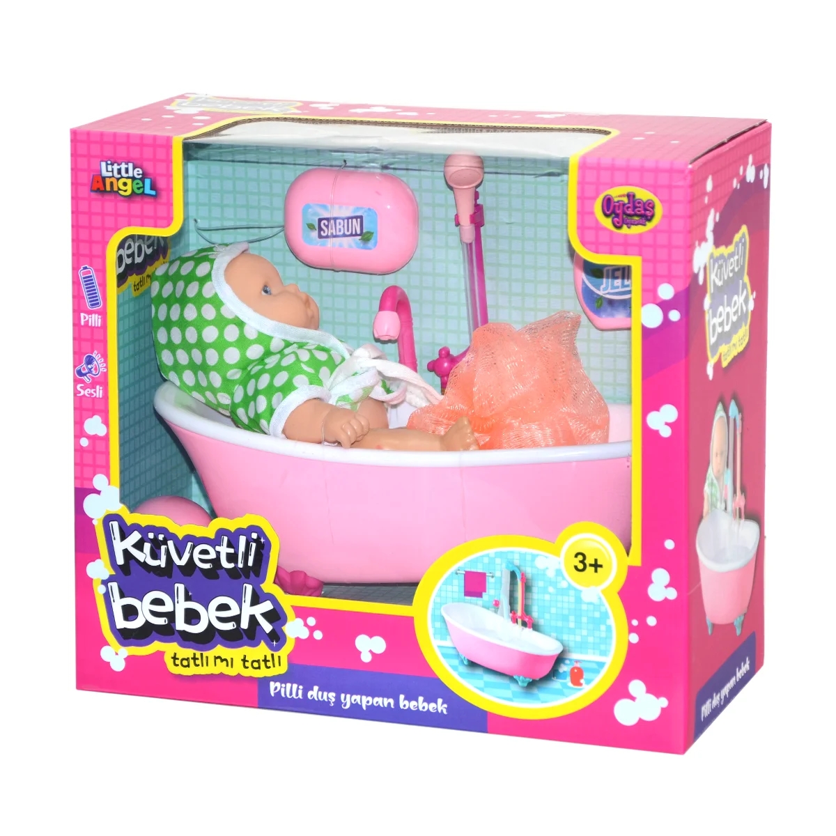 02605 Oydaş, Pilli Küvette Duş Yapan Bebek 02605 Oydaş, Pilli Küvette Duş Yapan Bebek