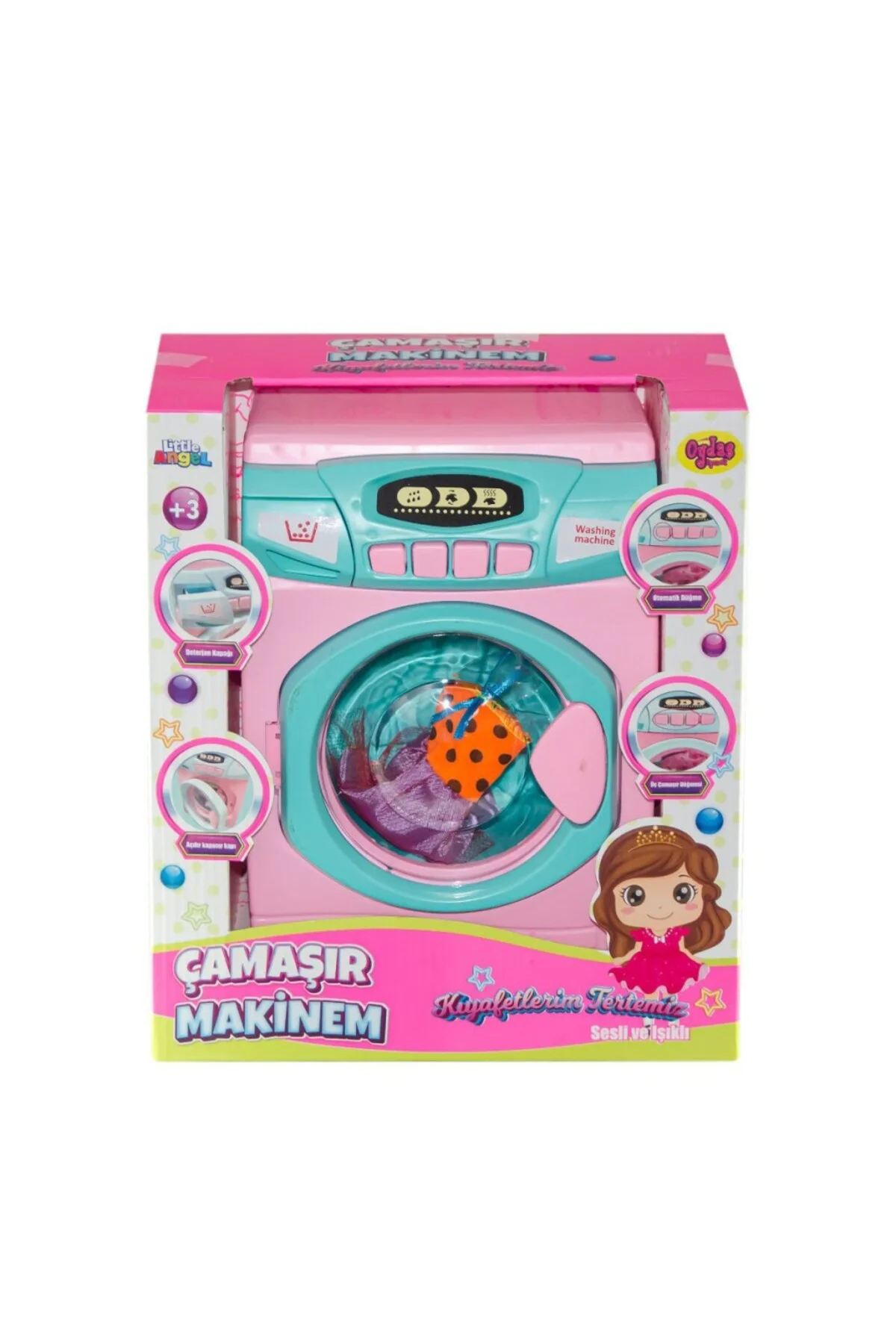 02608 Sesli ve Işıklı Çamaşır Makinesi -Oydaş