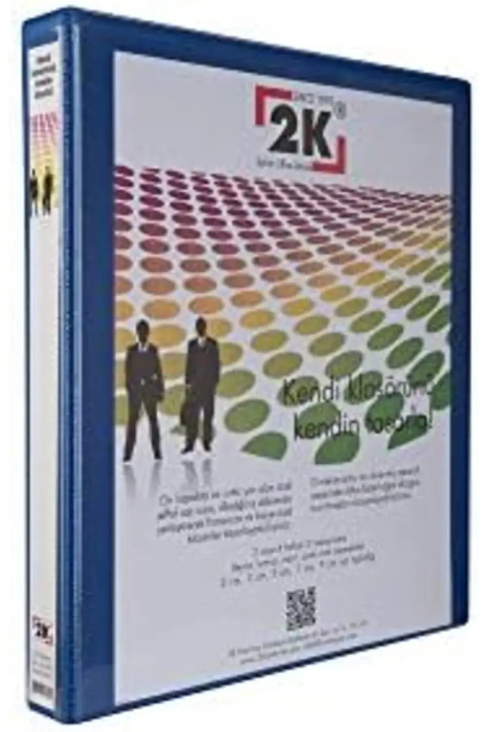 03-2D-M 2 Halka D Mekanizmalı Klasör Kutu İçi, Mavi, 3 Cm, 16 Ade