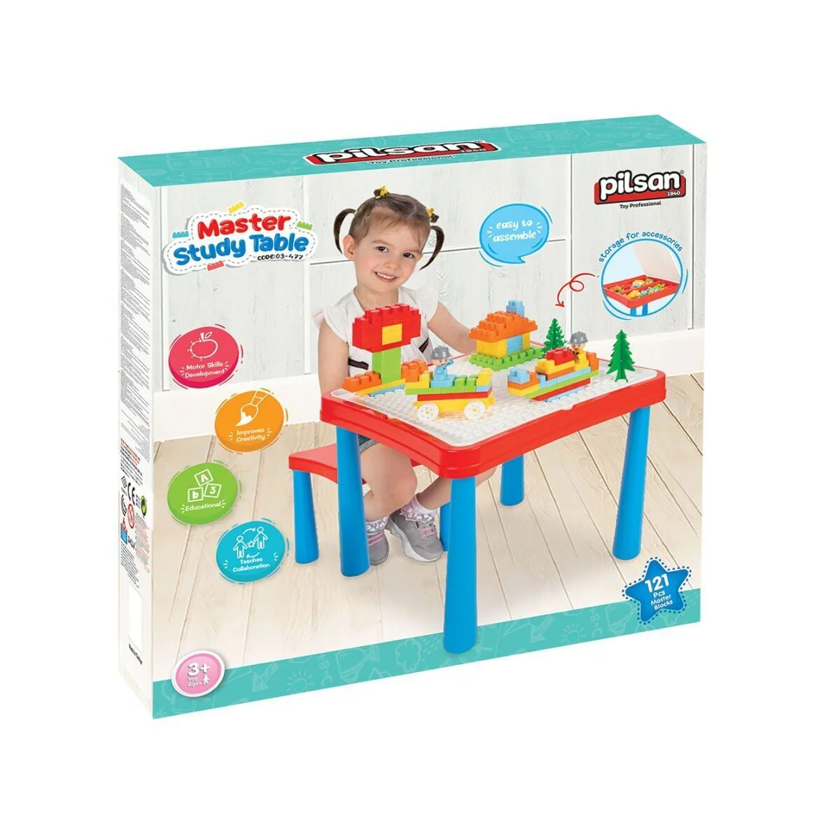 03 477 MASTER ÇALIŞMA MASASI KIRMIZI Mİ