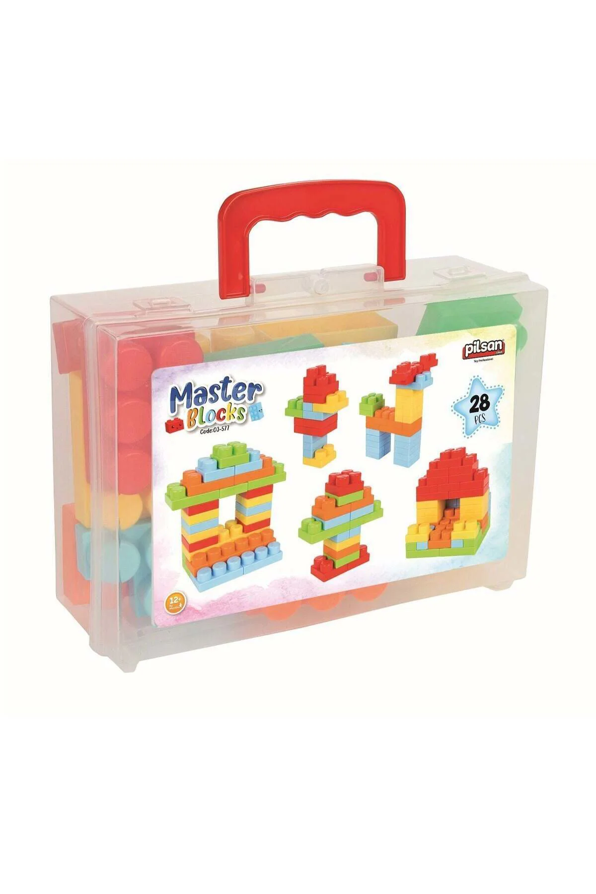 03 577 Master Bloklar 28 Parça Çantalı- Oyuncak