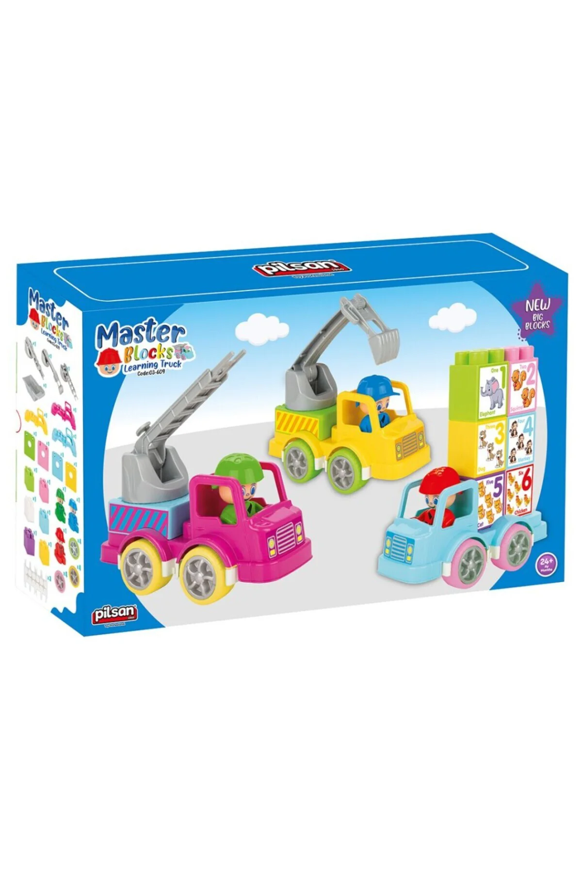03 609 Master Bloklar Eğitici Kamyon -NessiWorld Oyuncak