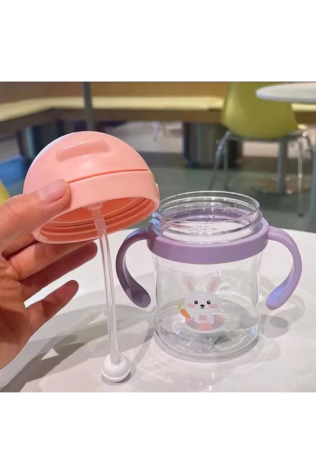 0–3 Yaş Akıtmayan Sert Plastik Bebek Suluk - Yatarak İçilebilen B