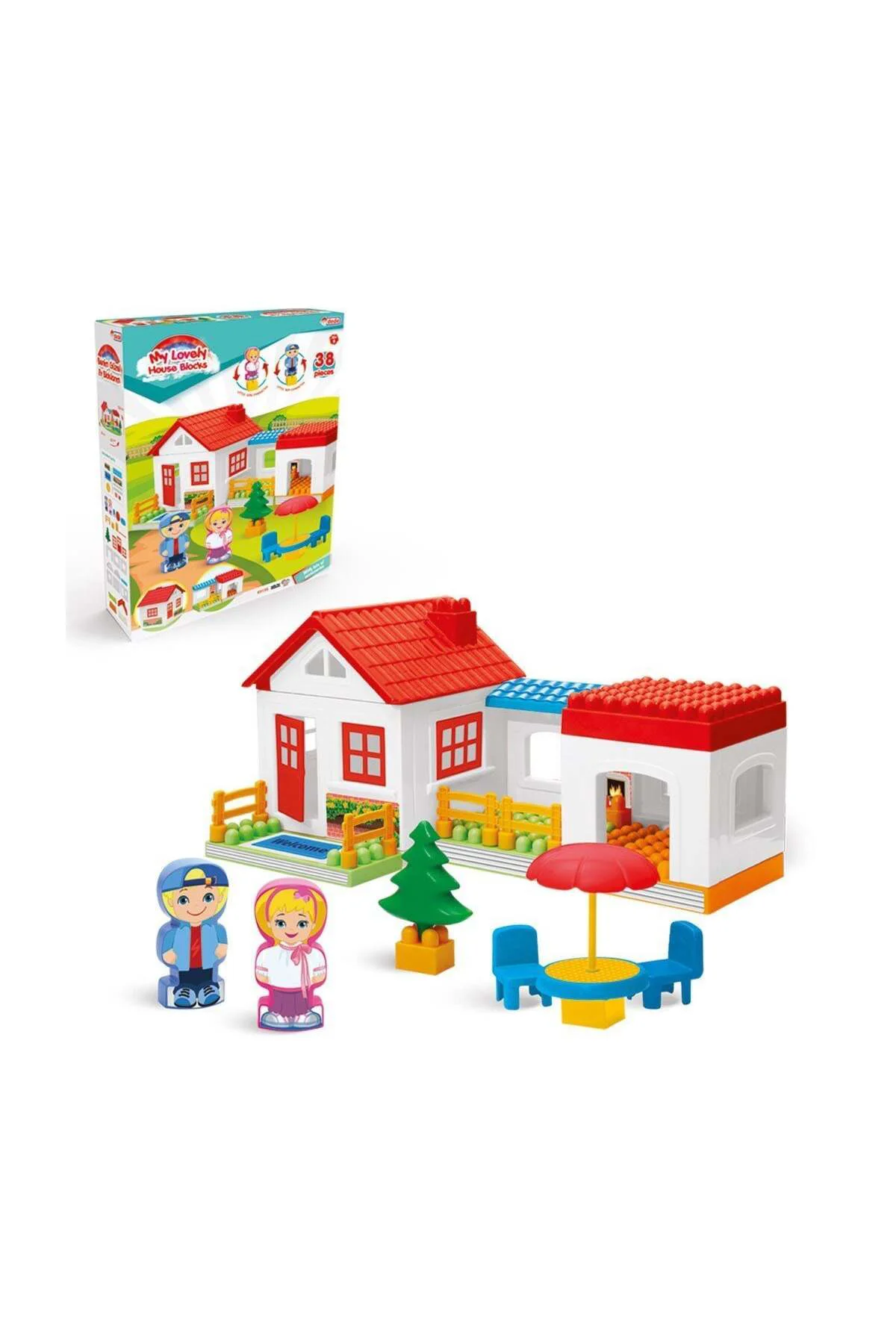03135 Tek Katli Ev Bloklar 36 Parça 03135 Tek Katli Ev Bloklar 36 Parça