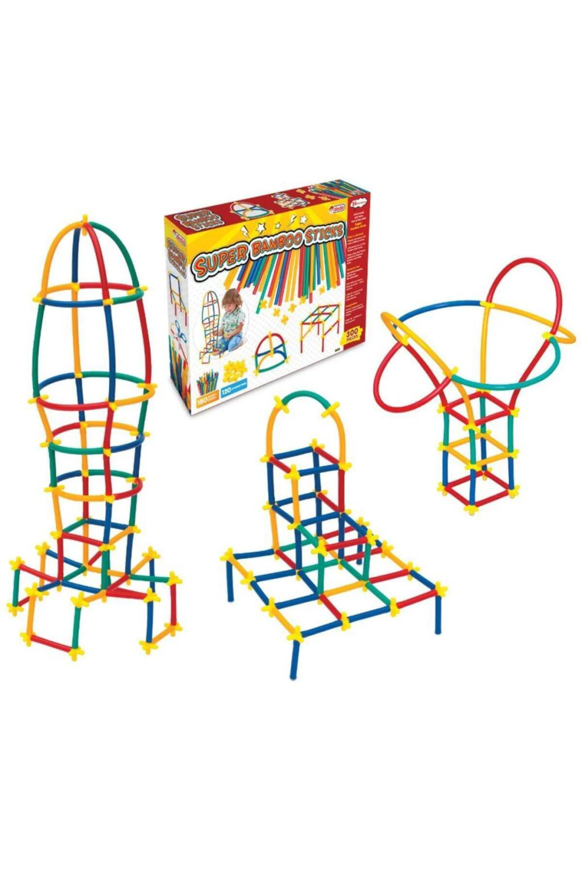 03462 Dede, Süper Bambu Çubuklar - 300 Parça / +3 yaş 03462 Dede, Süper Bambu Çubuklar - 300 Parça / +3 yaş