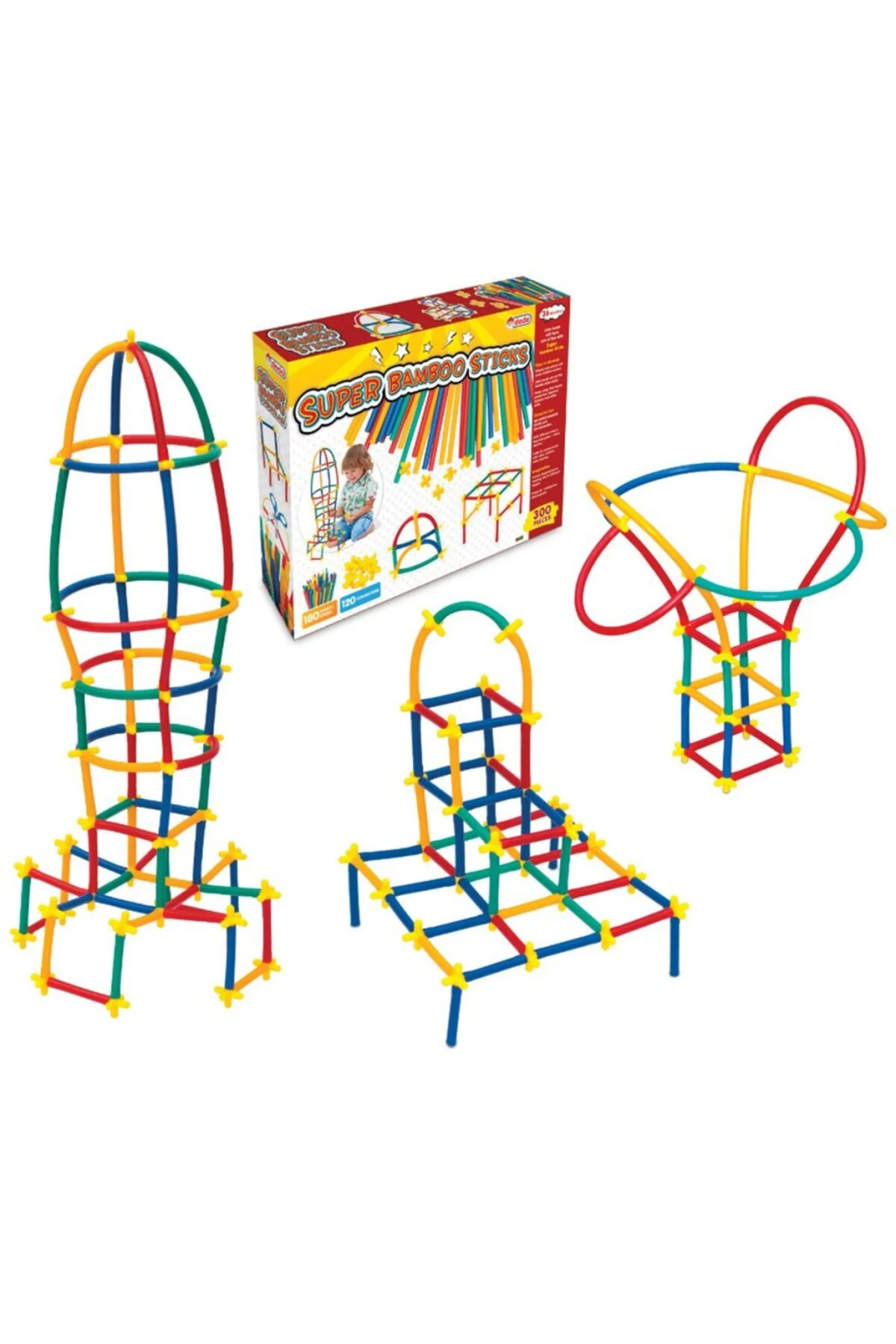 03462 Süper Bambu Çubuklar - 300 Parça / +3 yaş