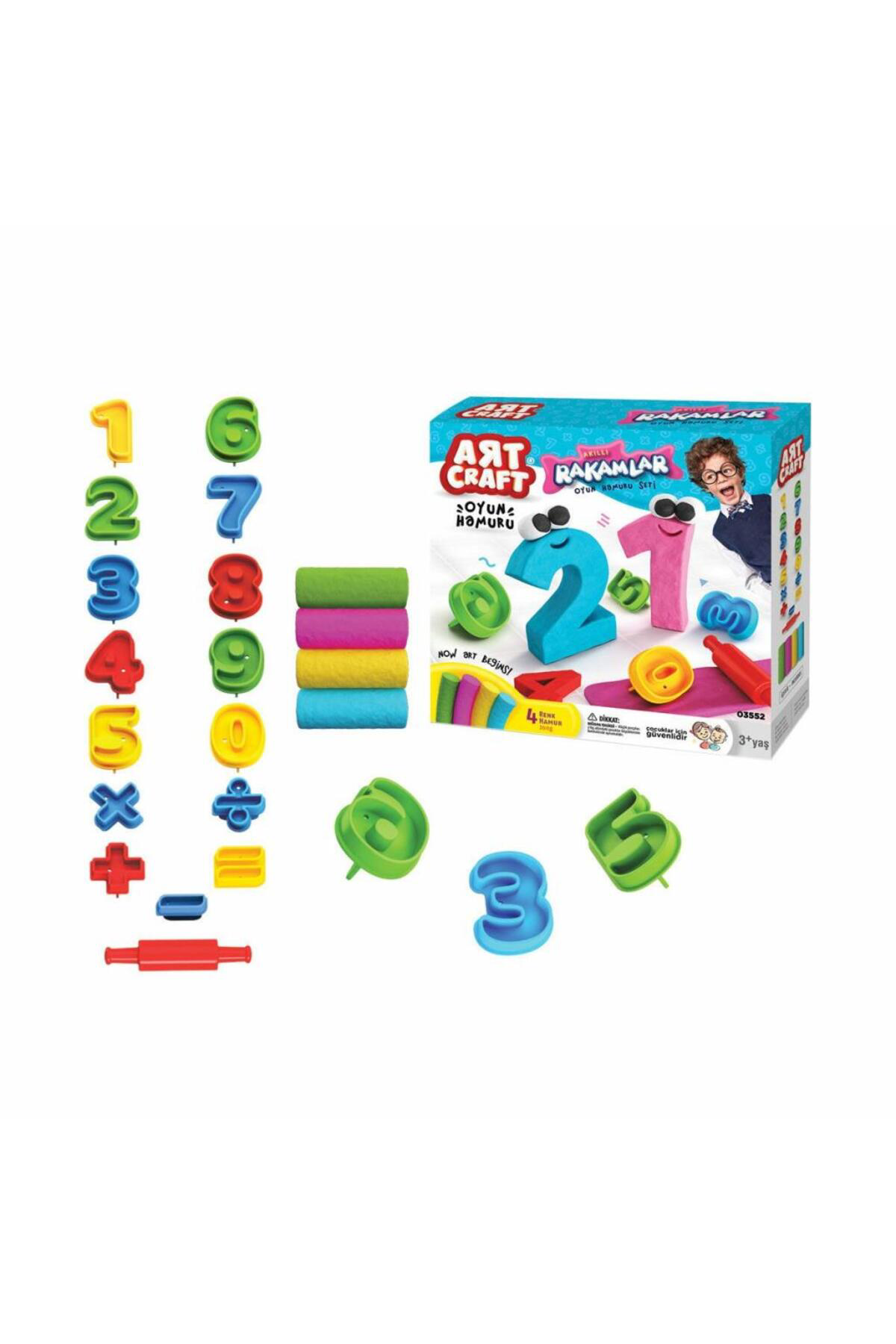 Nessiworld 03552 3D Rakamlar Hamur Set 200 Gr  -Dede