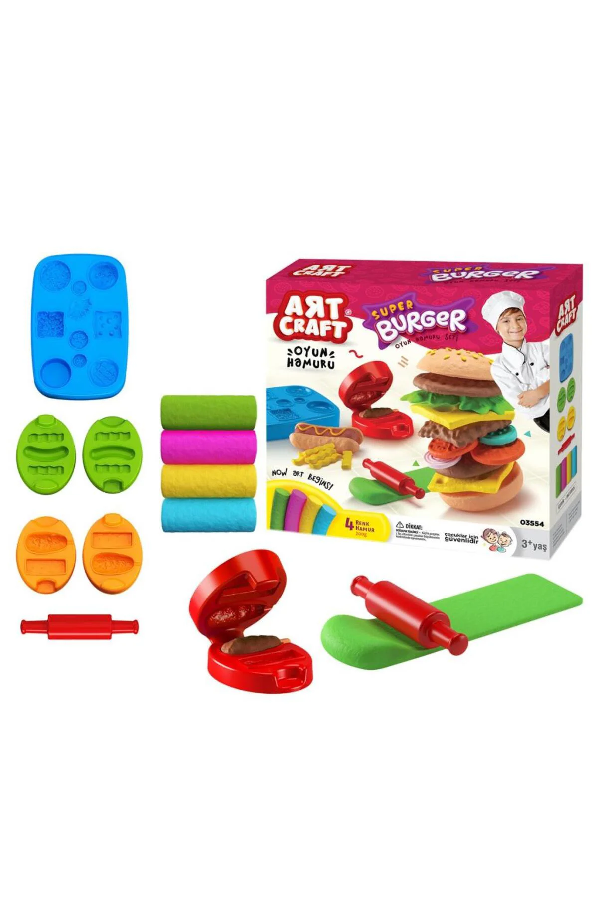03554 Dede, Hamburger Hamur Set 200 gr 03554 Dede, Hamburger Hamur Set 200 gr