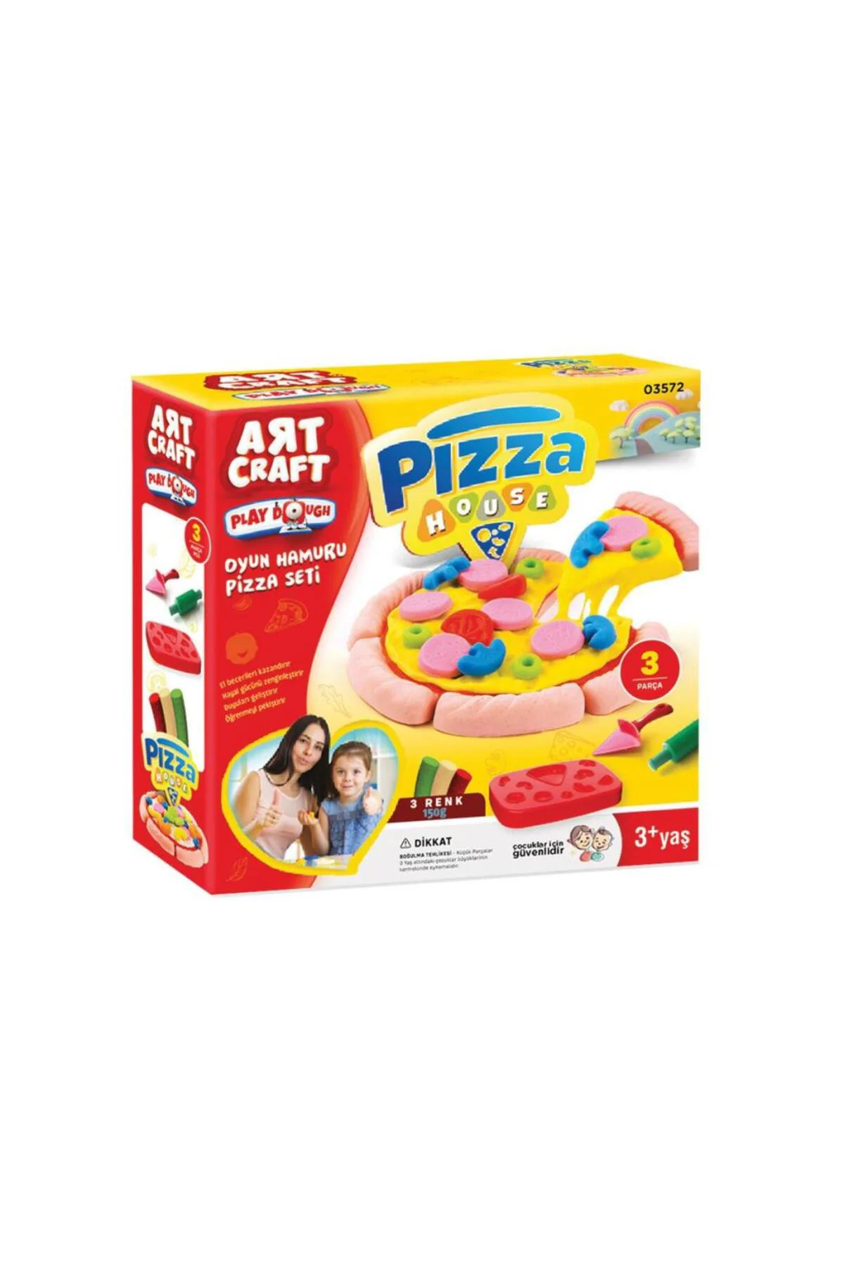03572 PİZZA SETİ OYUN HAMURU150 GR.