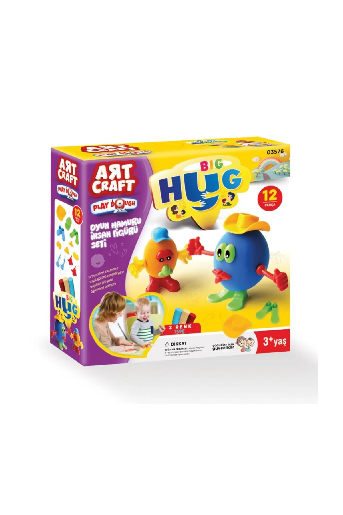 03576 İNSAN FİGÜRÜ SETİ OYUN HAMURU 150 GR.