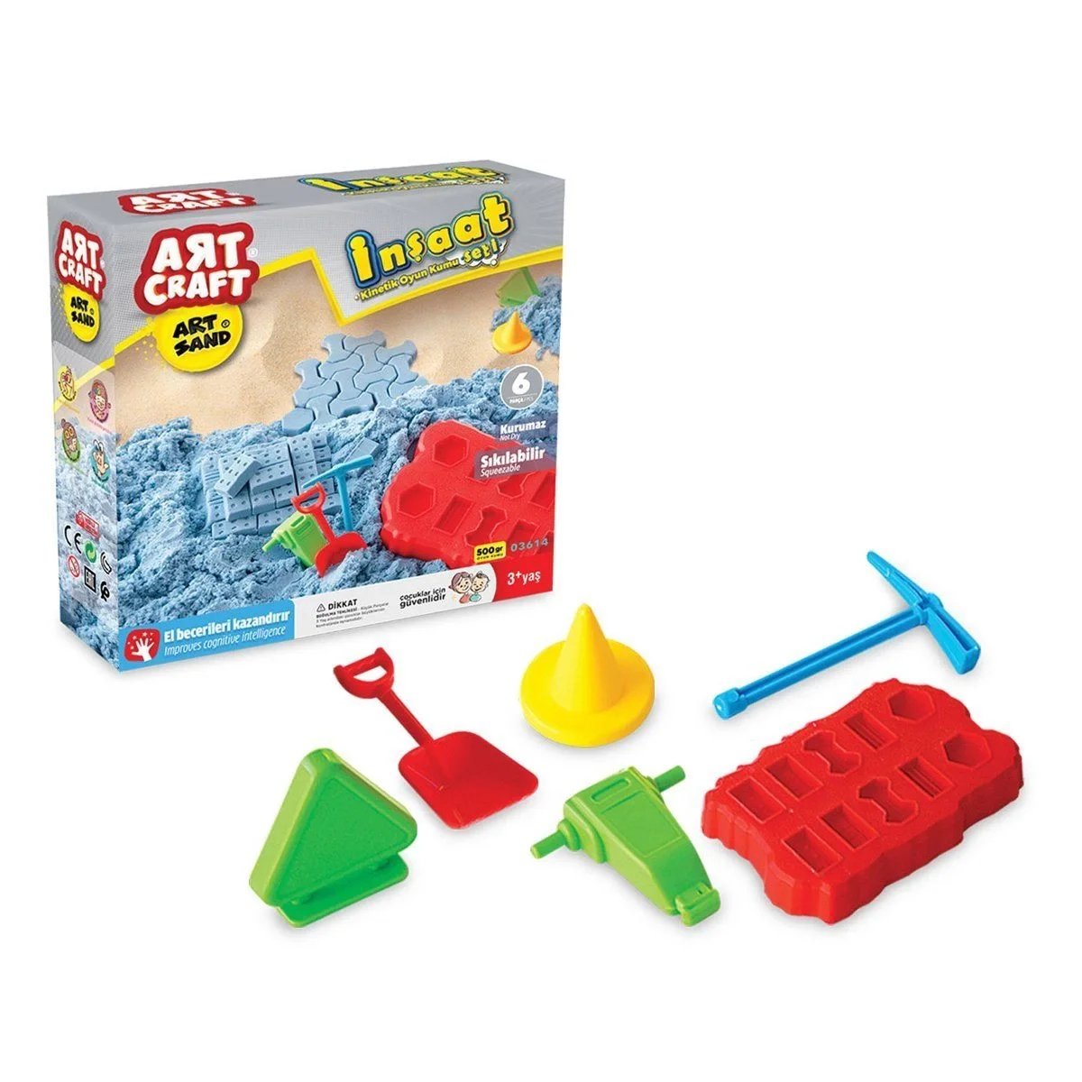 03614 , Artsand İnşaat Kum Seti 500 gr