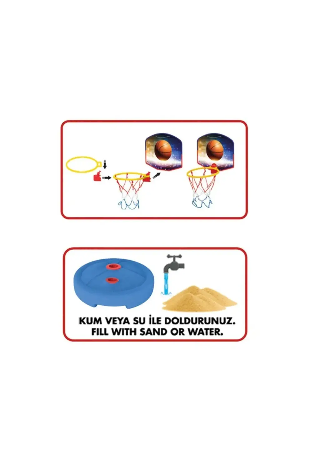 03650 Küçük Ayaklı Basketbol Potası -Fentoys