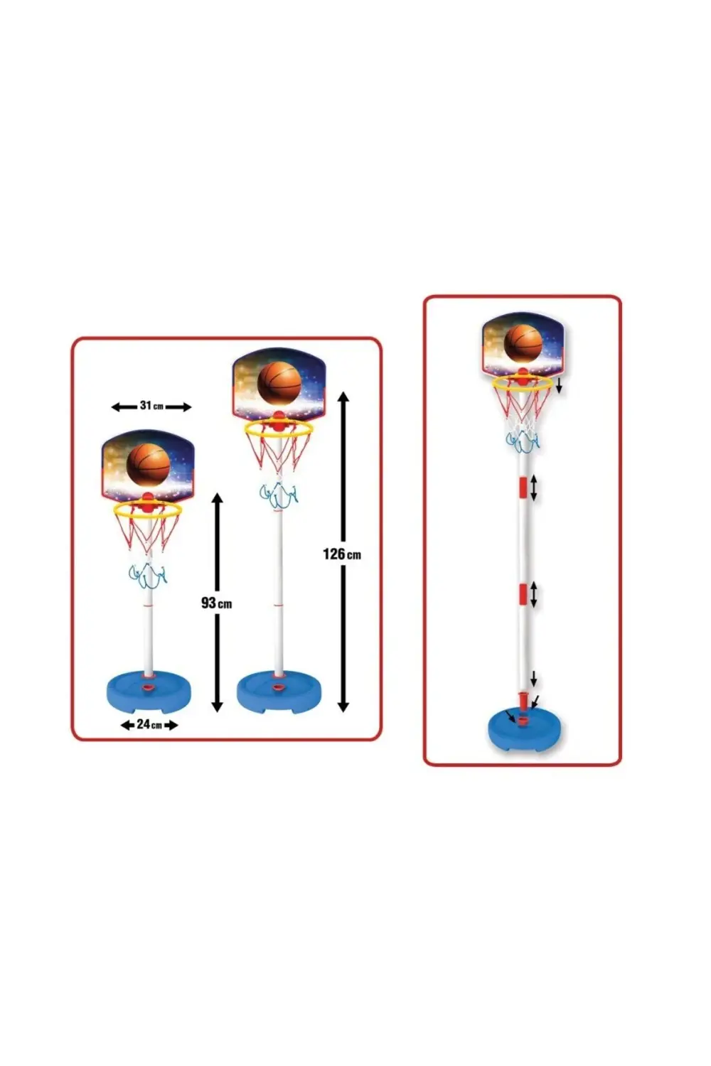 03650 Küçük Ayaklı Basketbol Potası -Fentoys