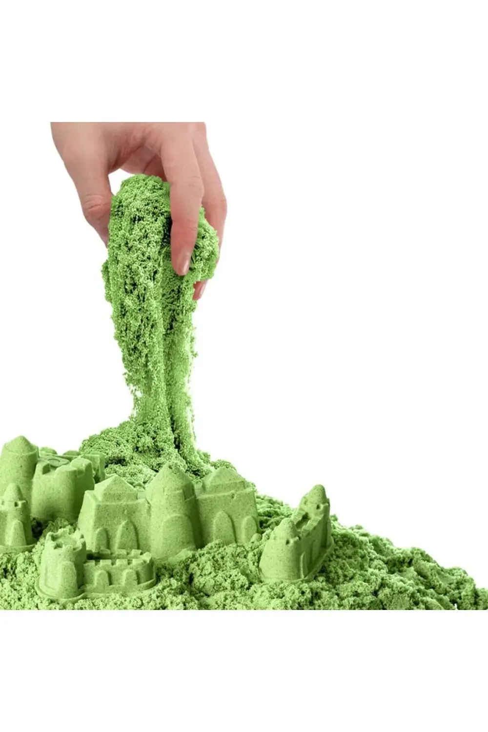 03692 Aksesuarlı Yeşil Kinetik Oyun Kumu 1000 gr