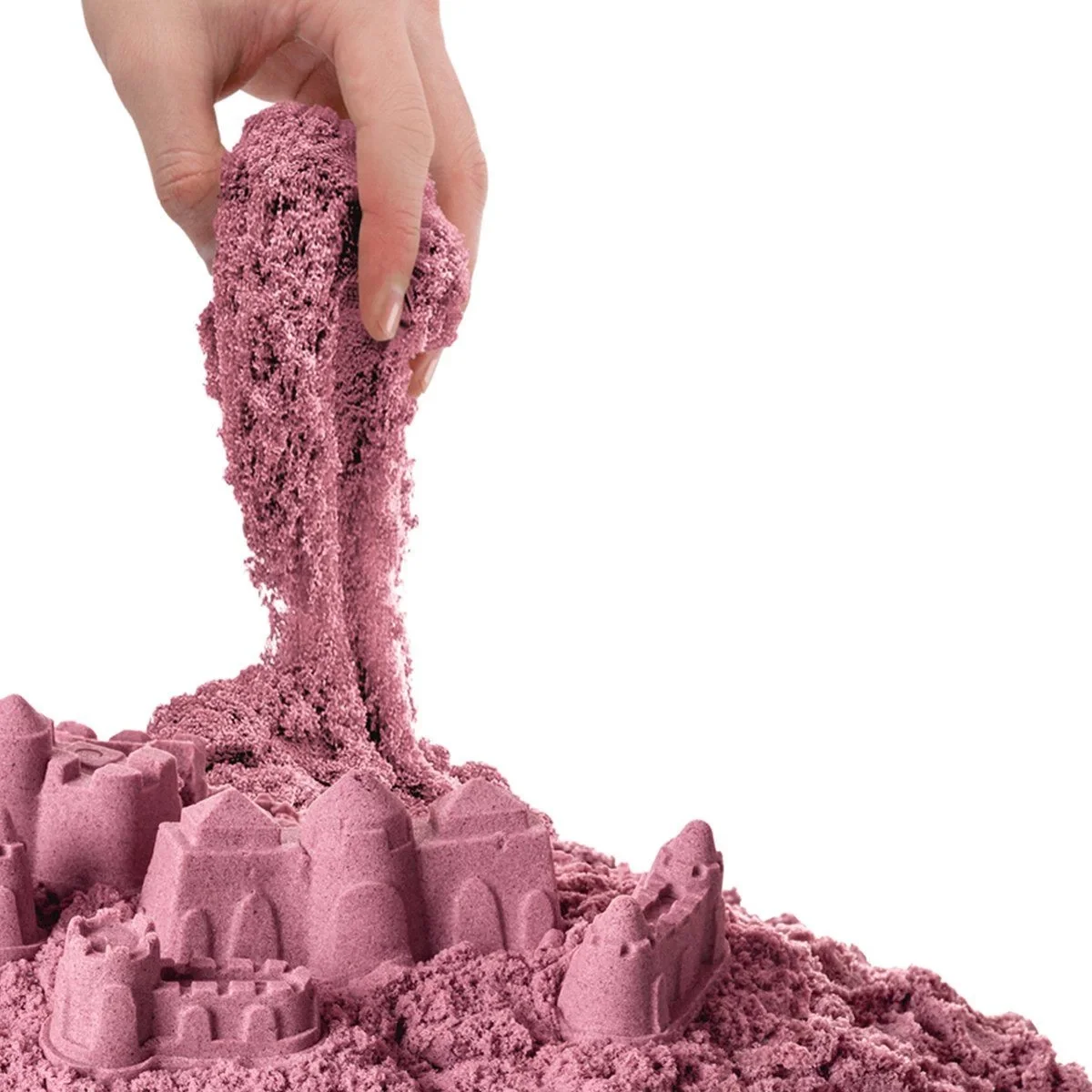03693 , Aksesuarlı Pembe Kinetik Oyun Kumu 1000 gr