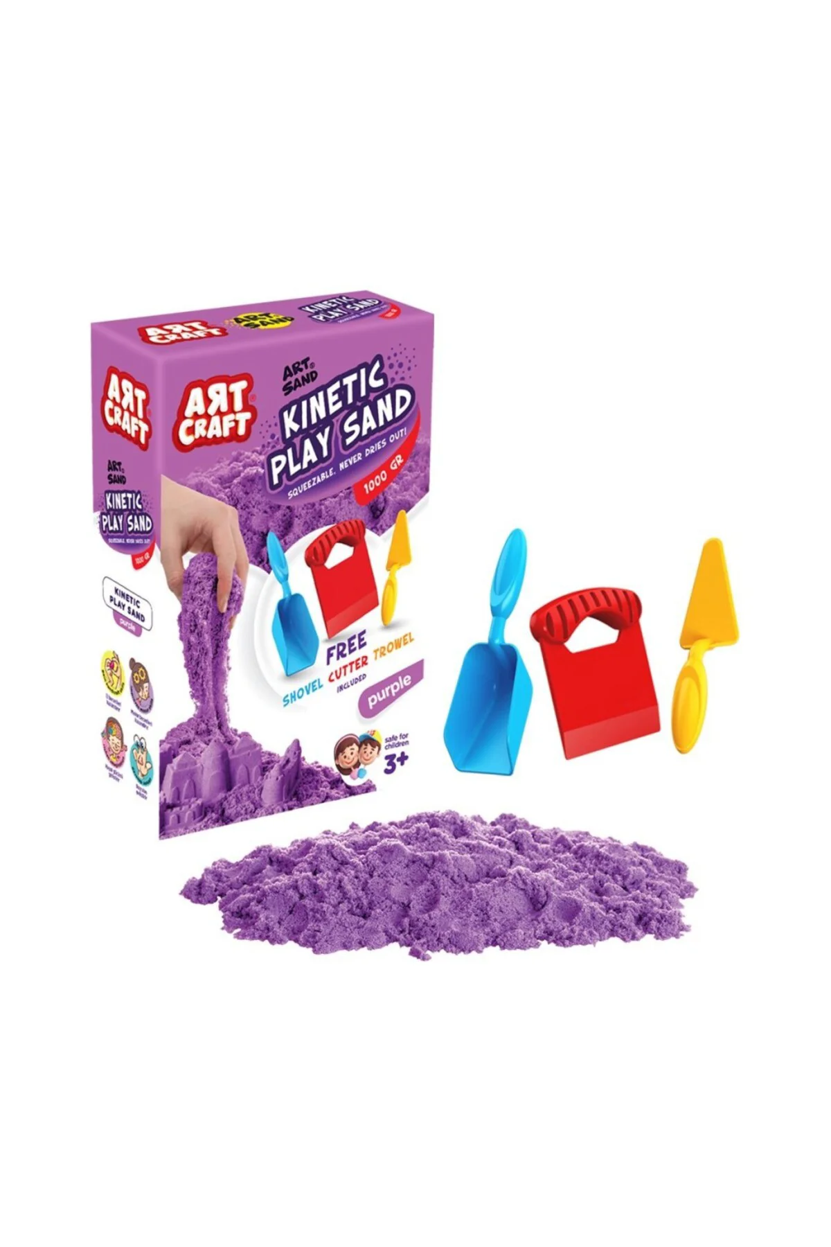 03694 AKSESUARLI MOR KİNETİK OYUN KUMU 1000 GR