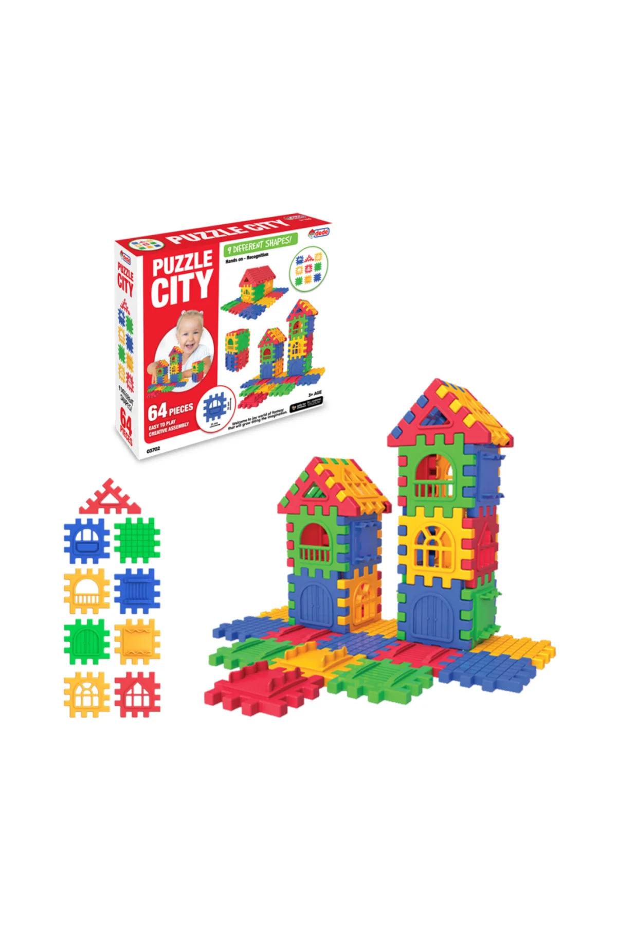 03702 Puzzle City 64 Parça