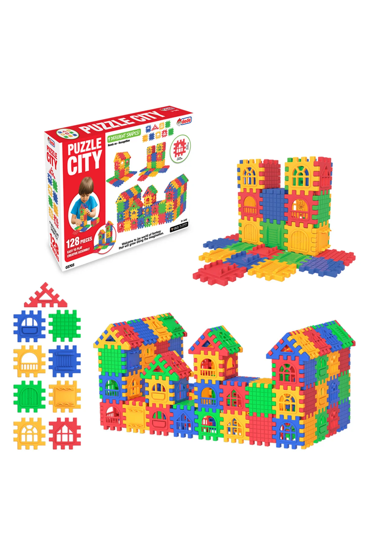03703 Puzzle City 128 Parça-Dede