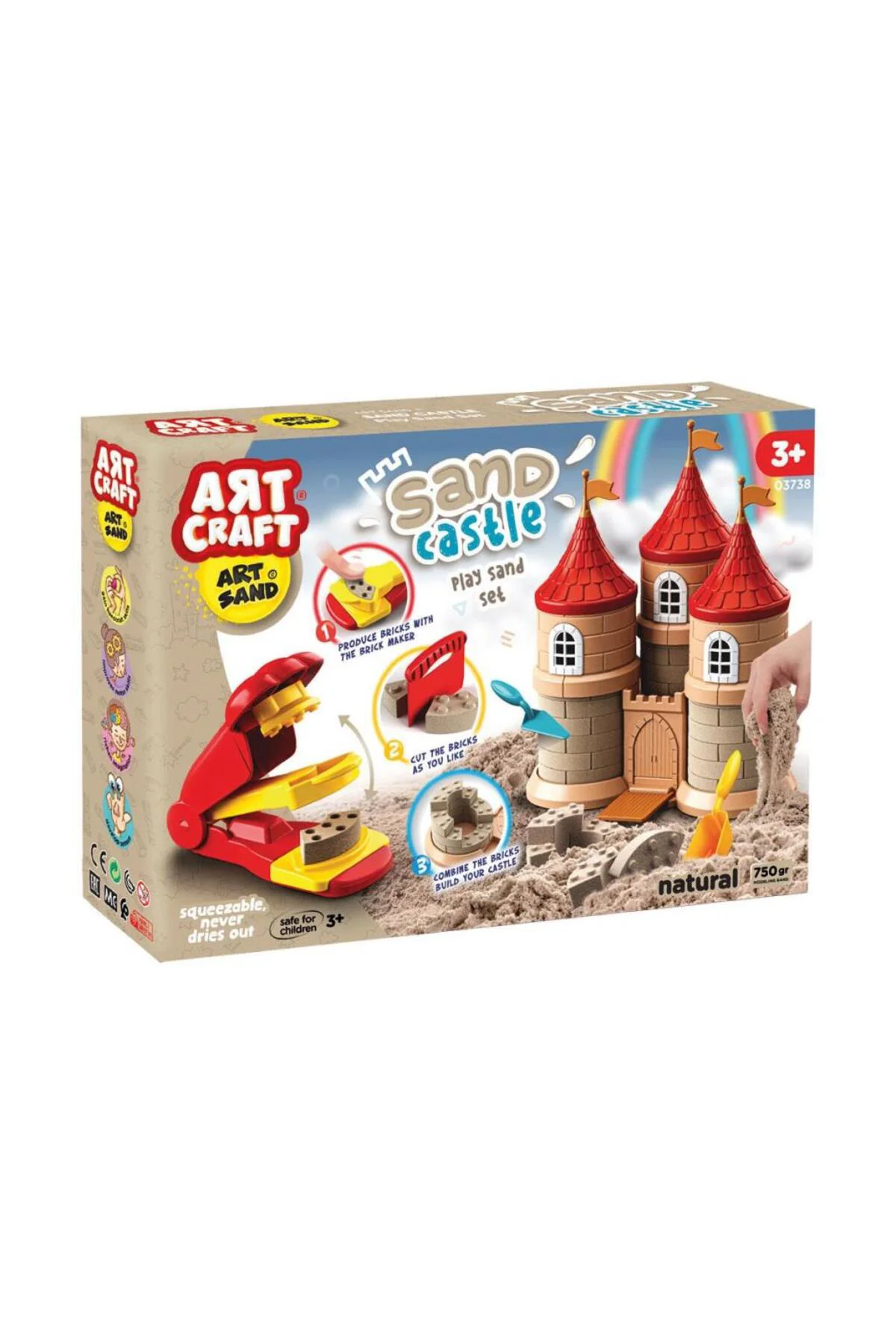 03738 PERİ MASALI OYUN KUM SET 750 GR