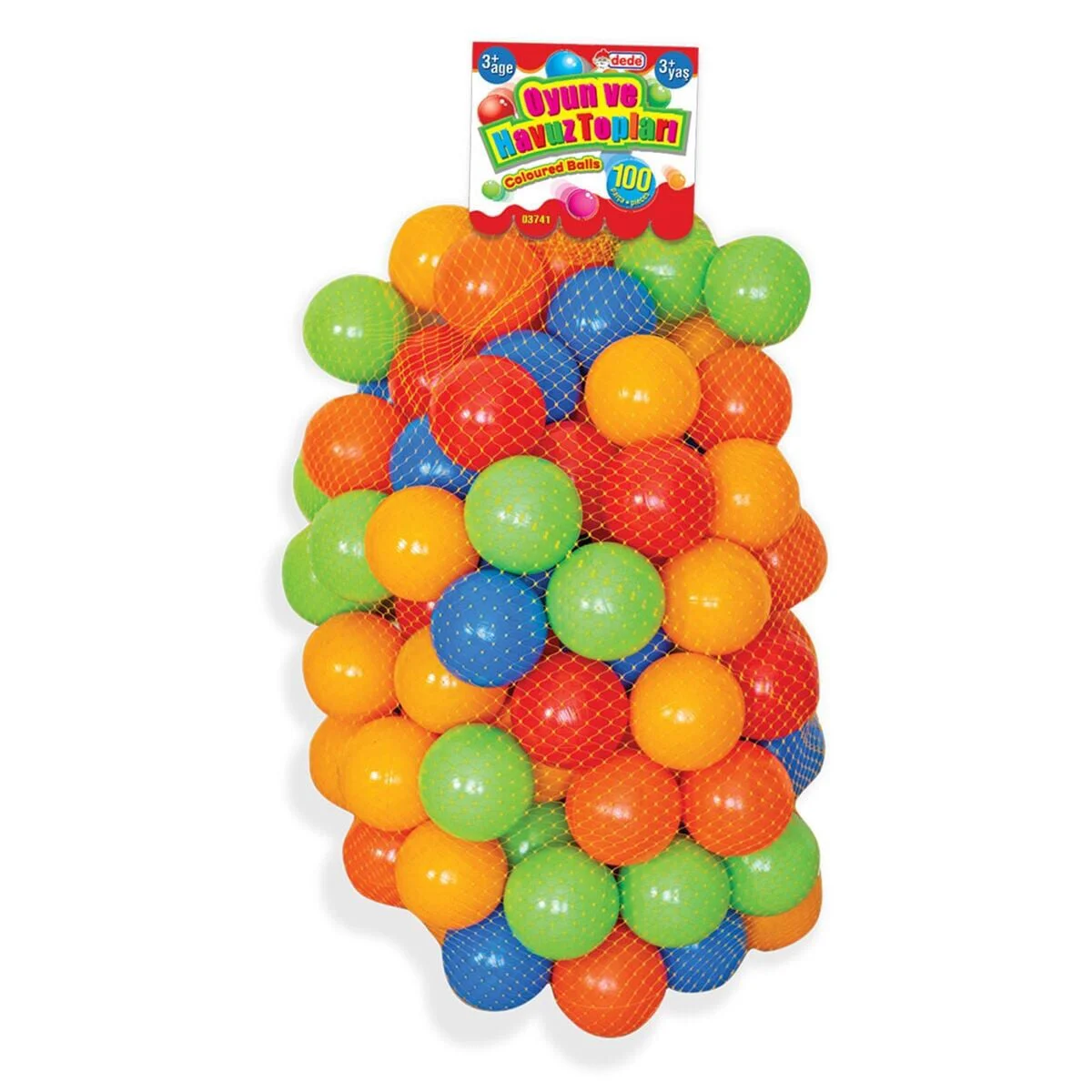 03741 OYUN HUZ TOPLARI 100 PRÇ FİLEDE 9 CM