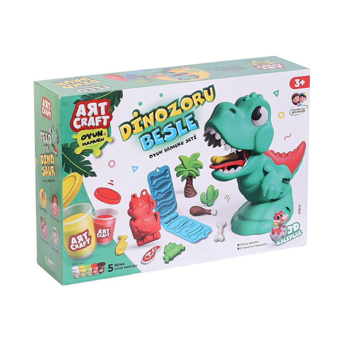 03814 Dinozoru Besle Oyun Hamur Seti 280 Gr Fiyatı, Yorumları ve Özellikleri