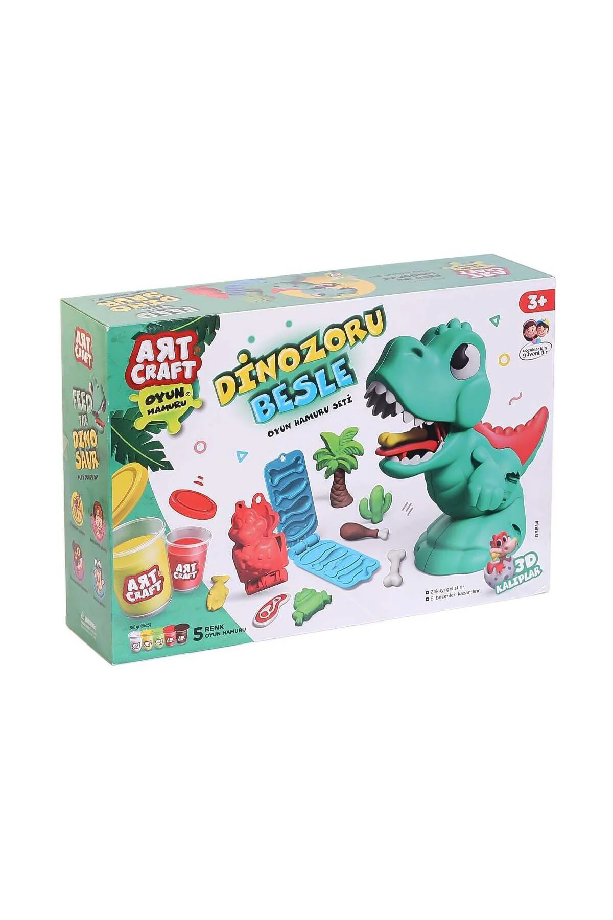 03814 Dinozoru Besle Oyun Hamur Seti 280 Gr