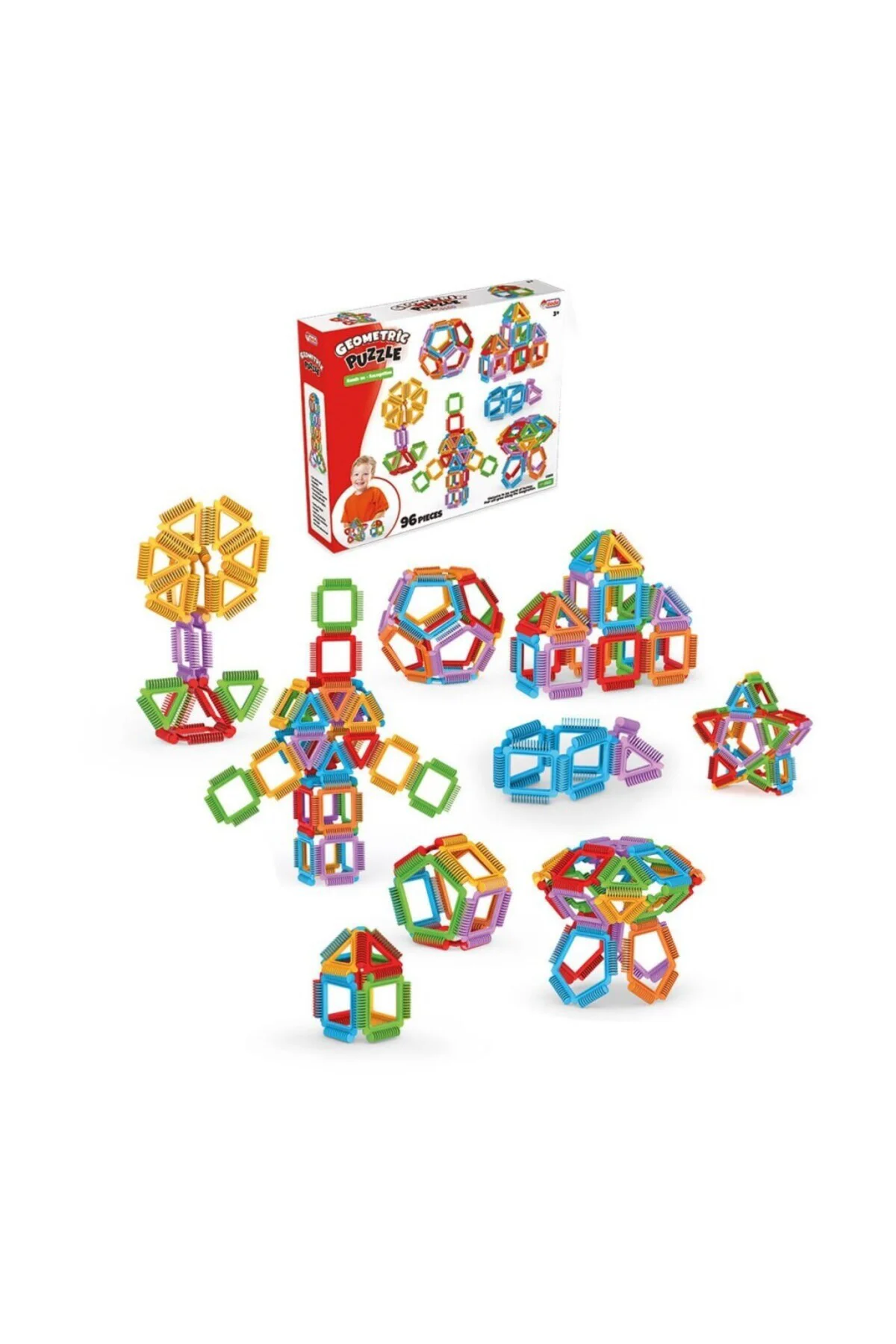 03895 Geometrik Puzzle 96 Parça