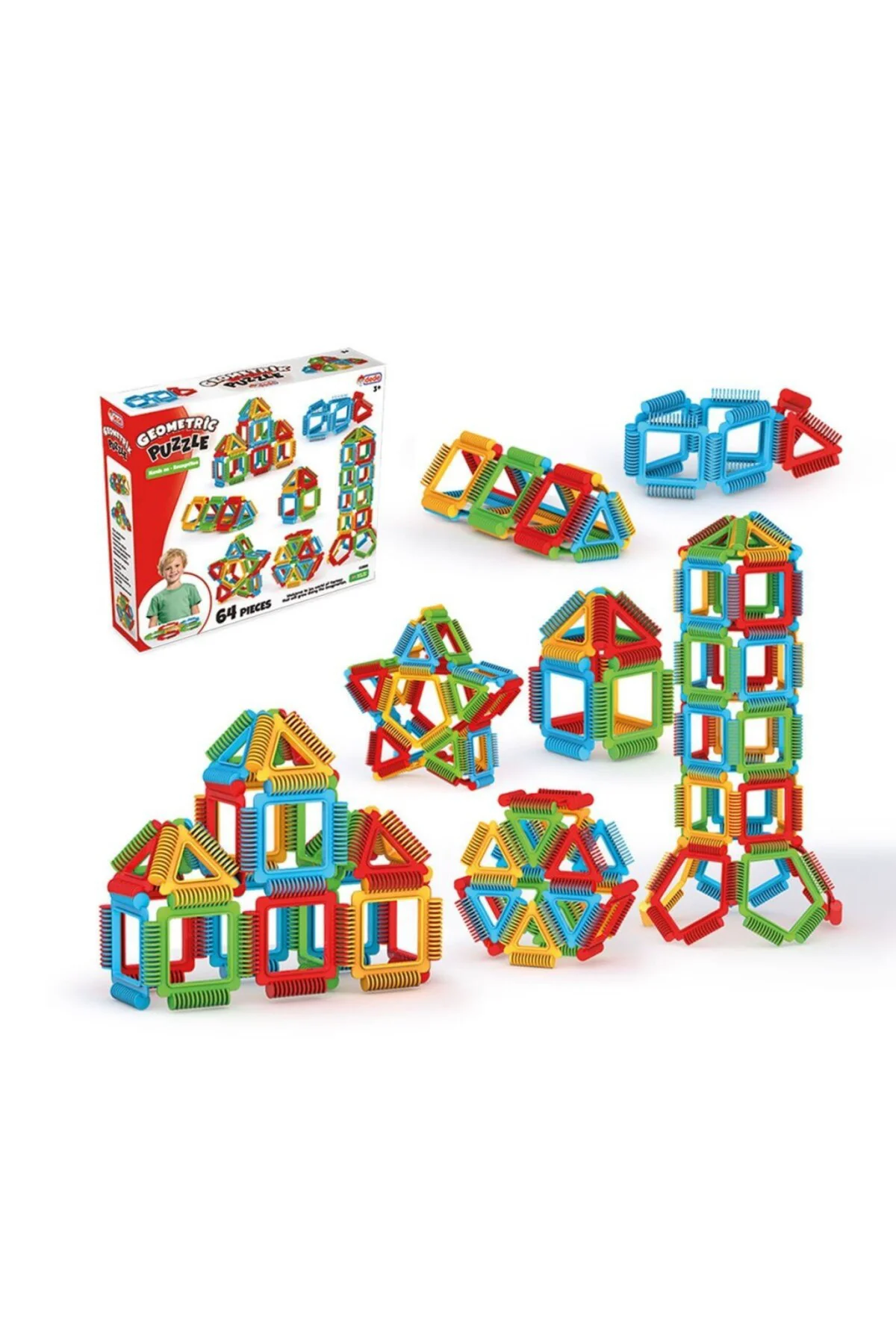 03896 Geometrik Puzzle 64 Parça
