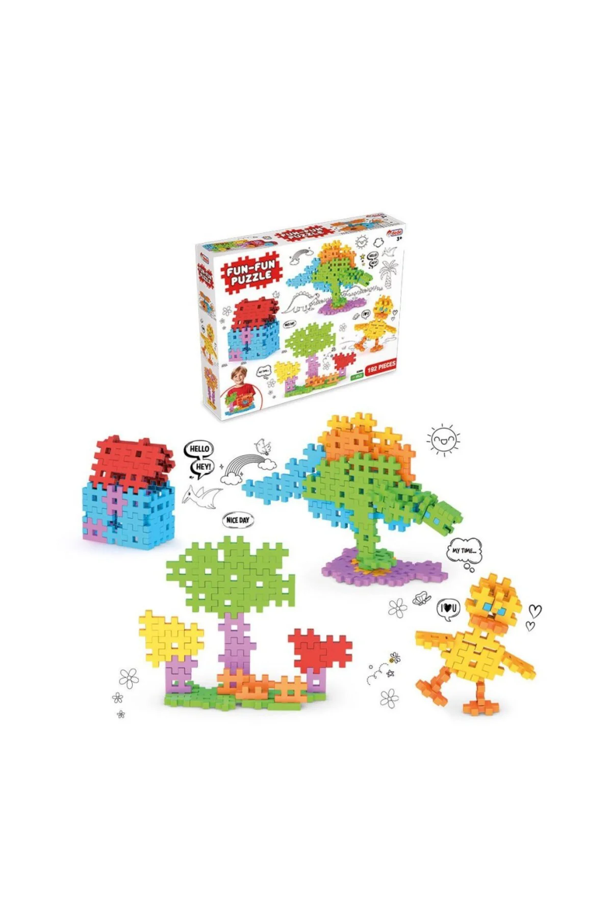 03906 Fun Fun Puzzle 192 Parça