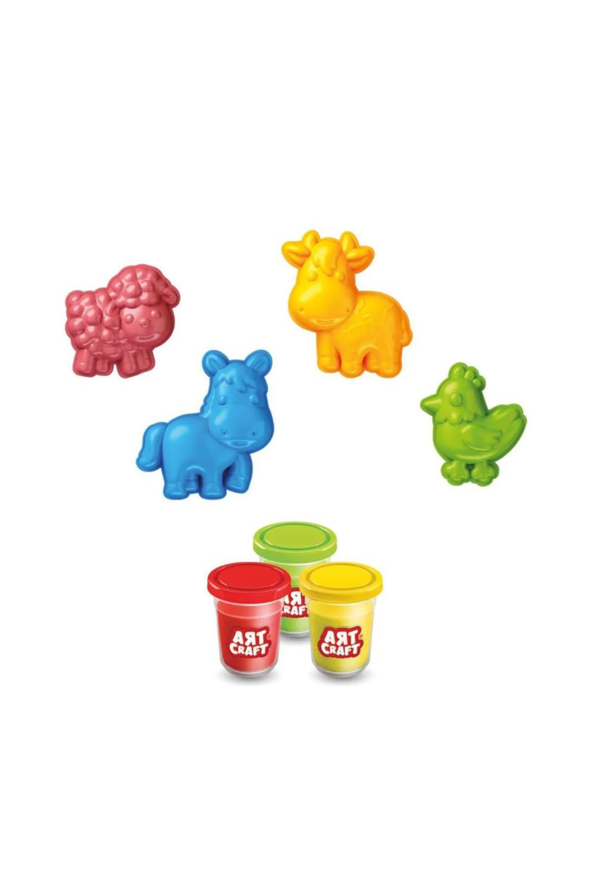 03993 Art Craft Çiftlik Hayvanları Hamur Set 168 Gr -Fentoys 03993 Art Craft Çiftlik Hayvanları Hamur Set 168 Gr -Fentoys
