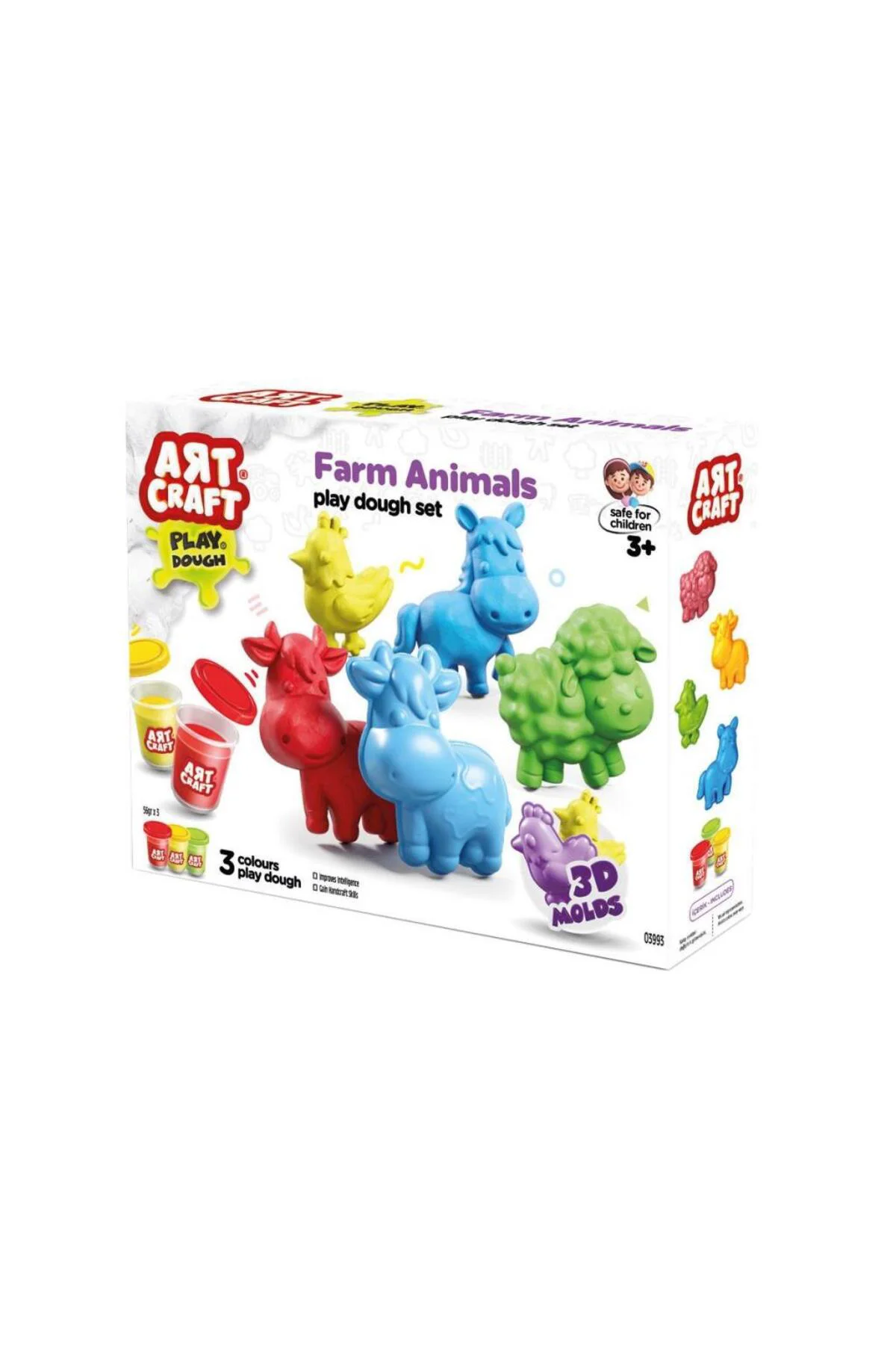 03993 Art Craft Çiftlik Hayvanları Hamur Set 168 Gr -Fentoys 03993 Art Craft Çiftlik Hayvanları Hamur Set 168 Gr -Fentoys