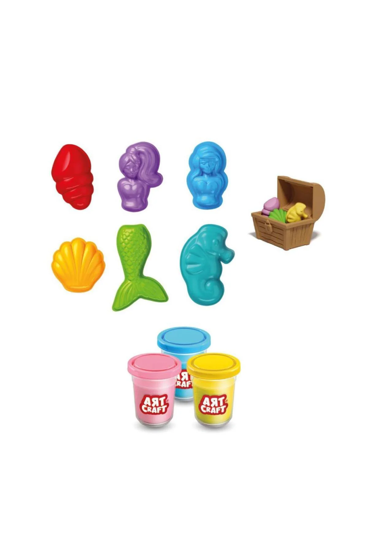 03994 Art Craft Deniz Kızı Hamur Set 168 Gr -Fentoys