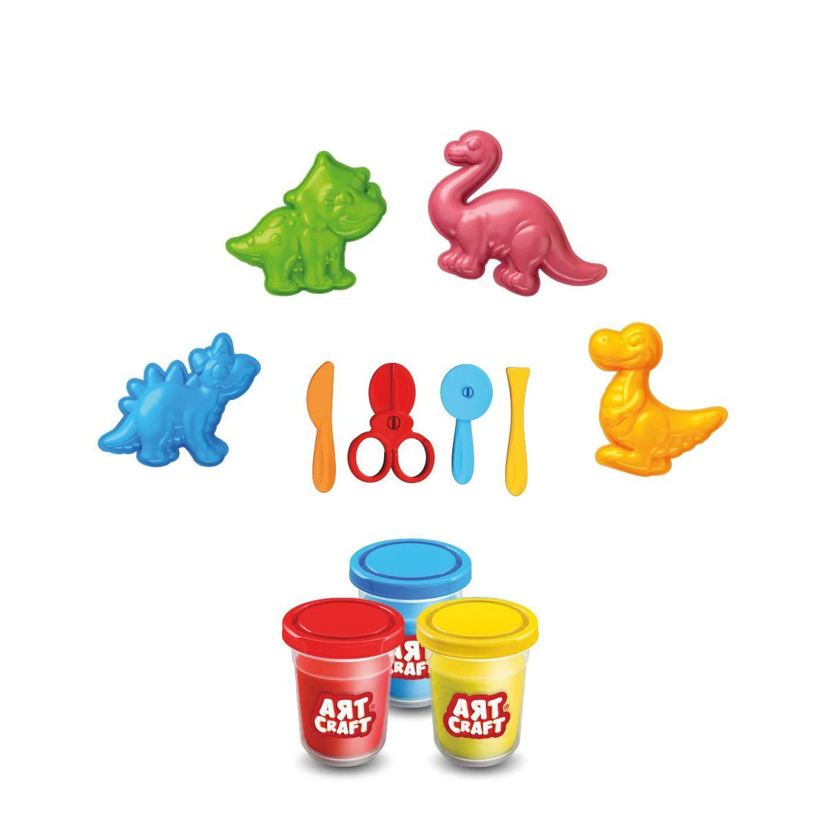 03995 Art Craft 3D Dinozorlar Hamur Set 168 Gr -Fent Fiyatı, Yorumları ve Özellikleri