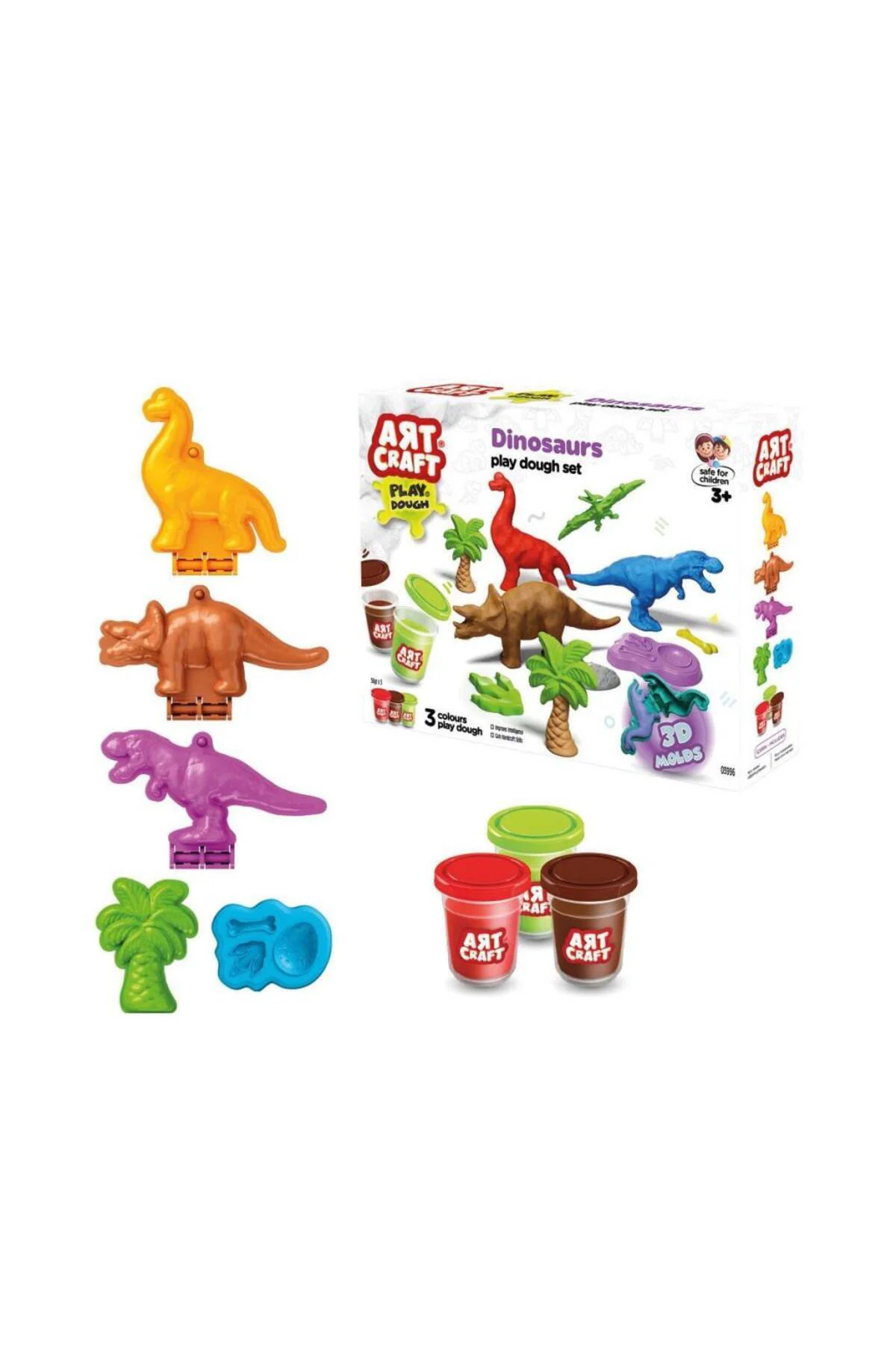 03996 Art Craft Dinozorlar Hamur Set 168 Gr -Fentoys/ Bay Her Tel 03996 Art Craft Dinozorlar Hamur Set 168 Gr -Fentoys/ Bay Her Tel