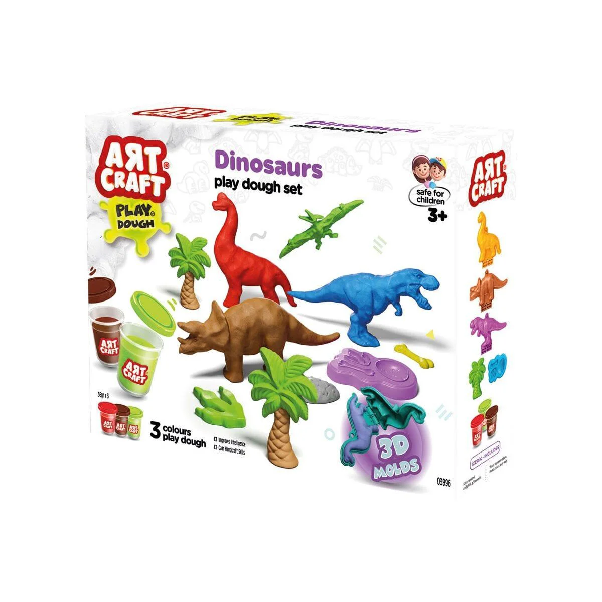 03996 Art Craft Dinozorlar Hamur Set 168 Gr -Fent Fiyatı, Yorumları ve Özellikleri