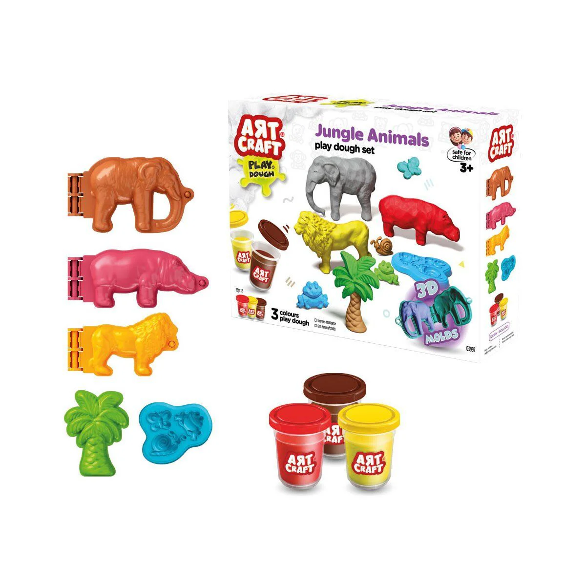 03997 Art Craft Orman Hayvanları Hamur Set 168 Gr -Fent Fiyatı, Yorumları ve Özellikleri