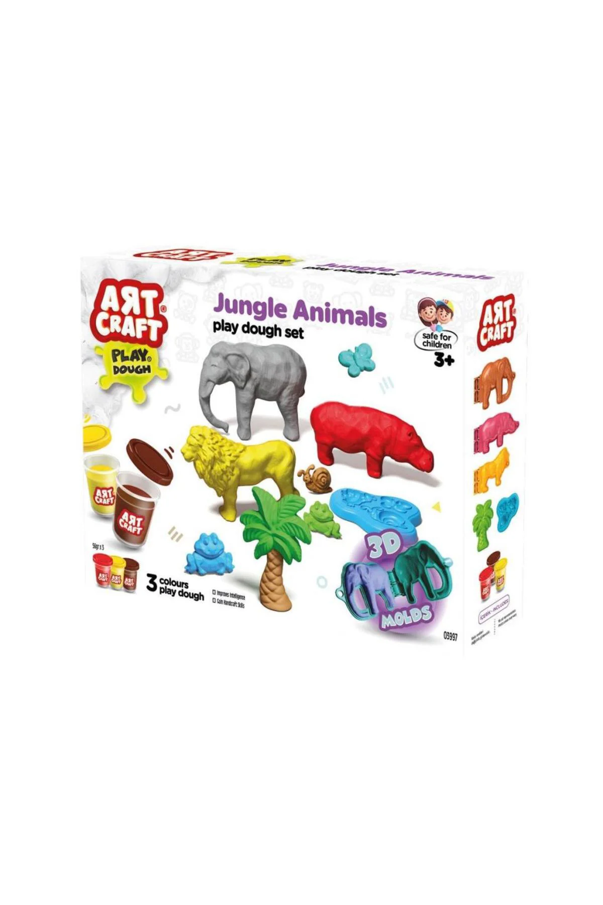 03997 Art Craft Orman Hayvanları Hamur Set 168 Gr -Fentoys