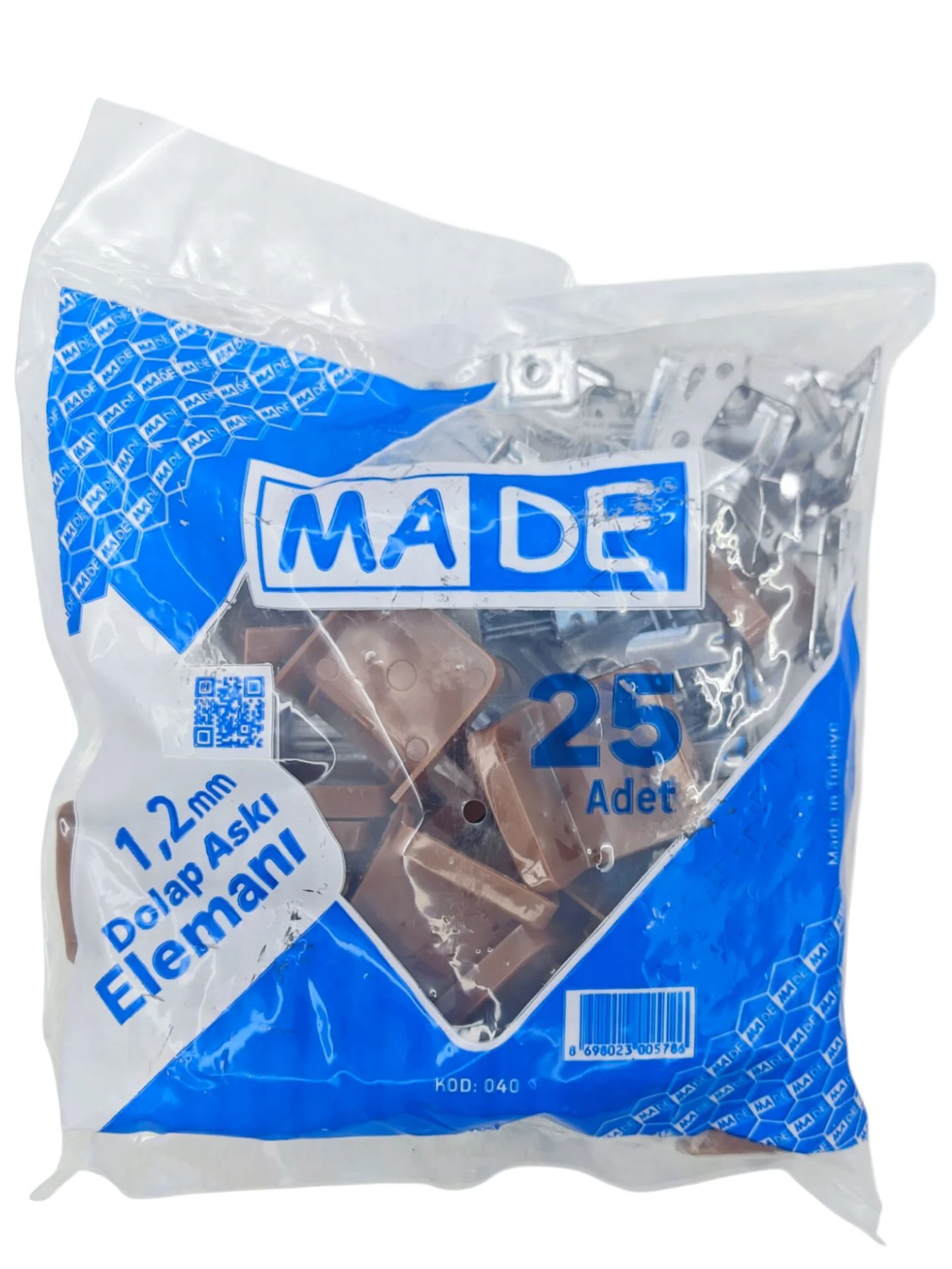 040   Made L Tipi Lüks Dolap Askı Elemanı - Beyaz