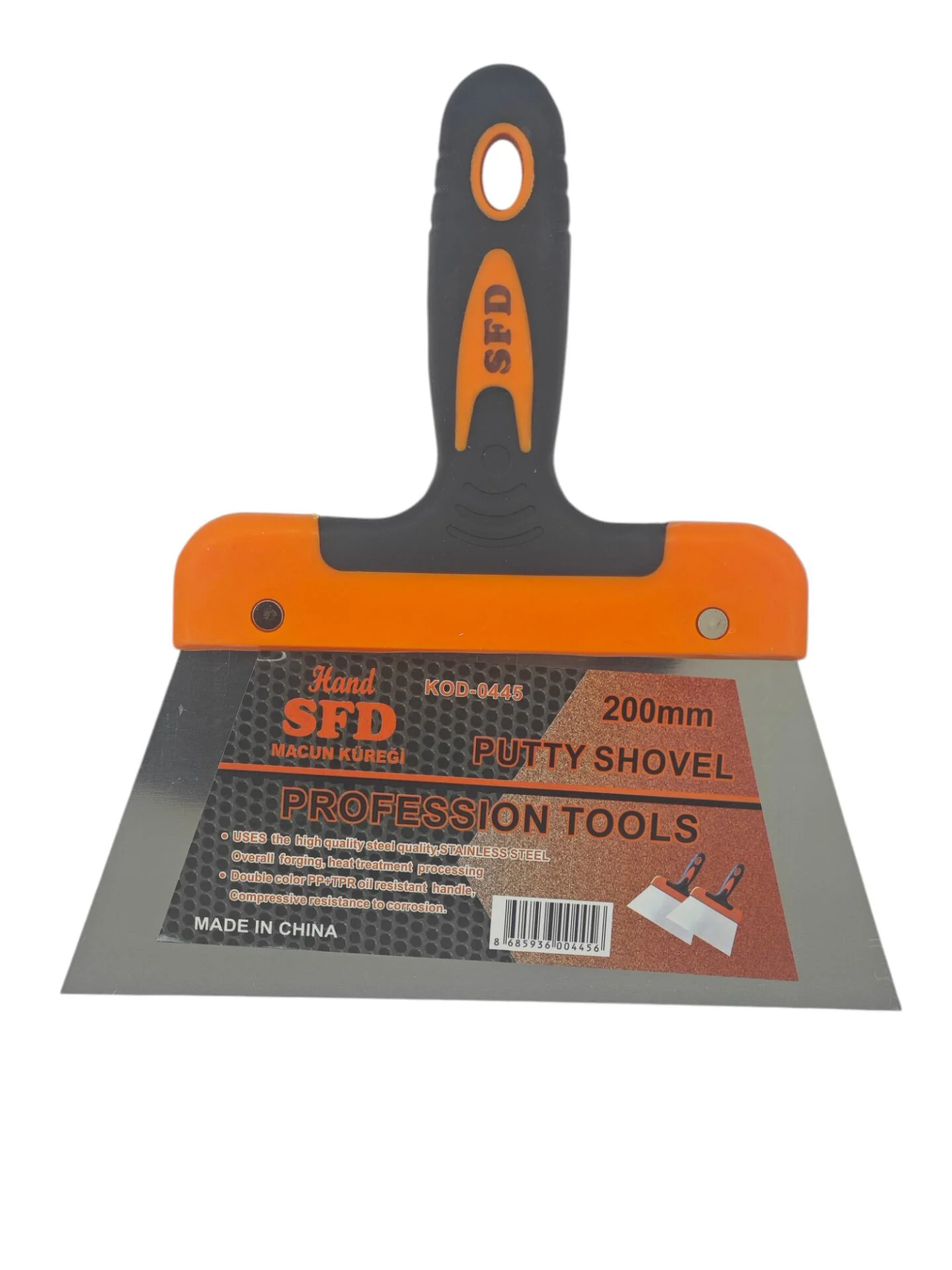 0445   Hand SFD Plastik Saplı Macun Küreği 200mm