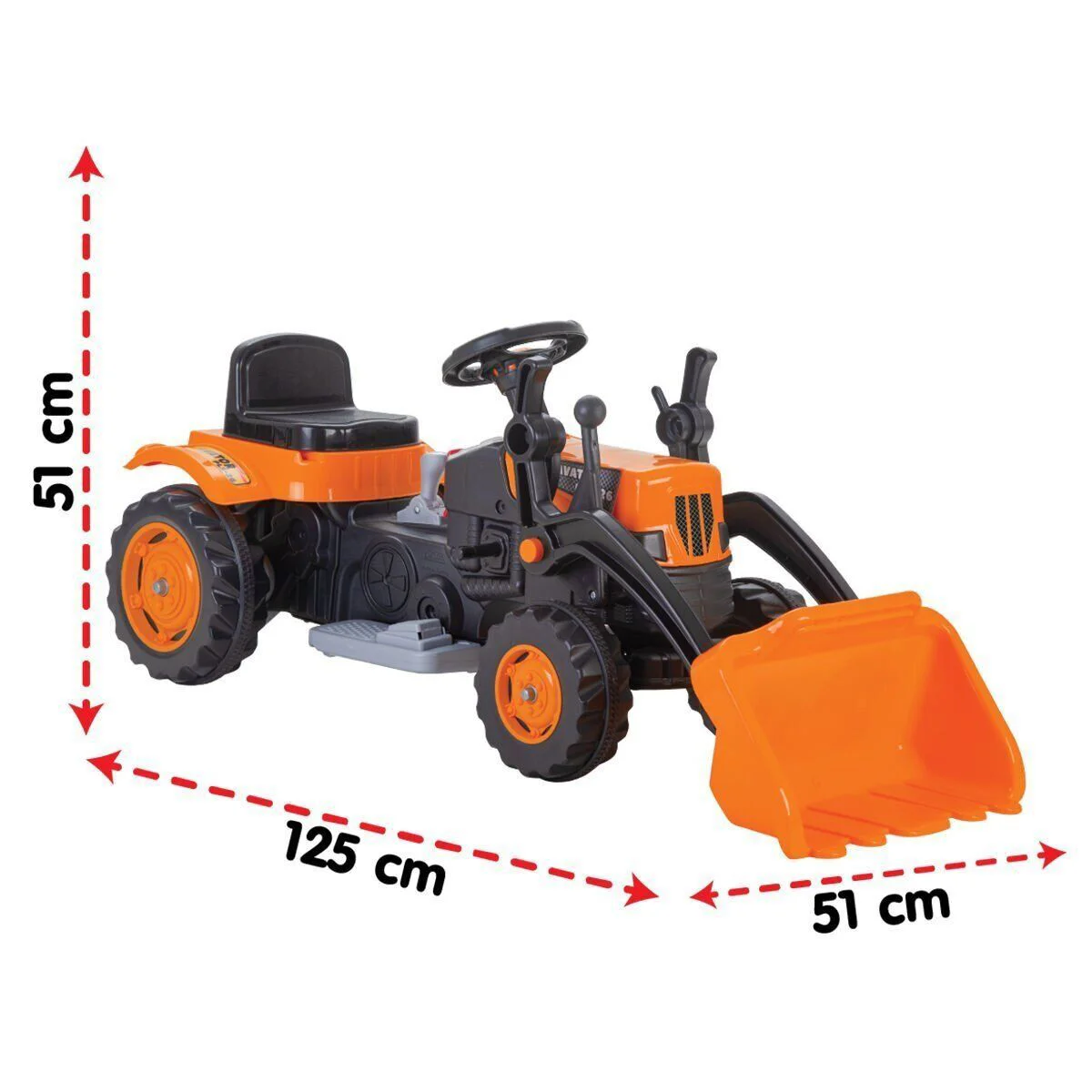 05 124 EXCATOR PLS-26 TRAKTÖR KEPÇELİ 6V AKÜLÜ