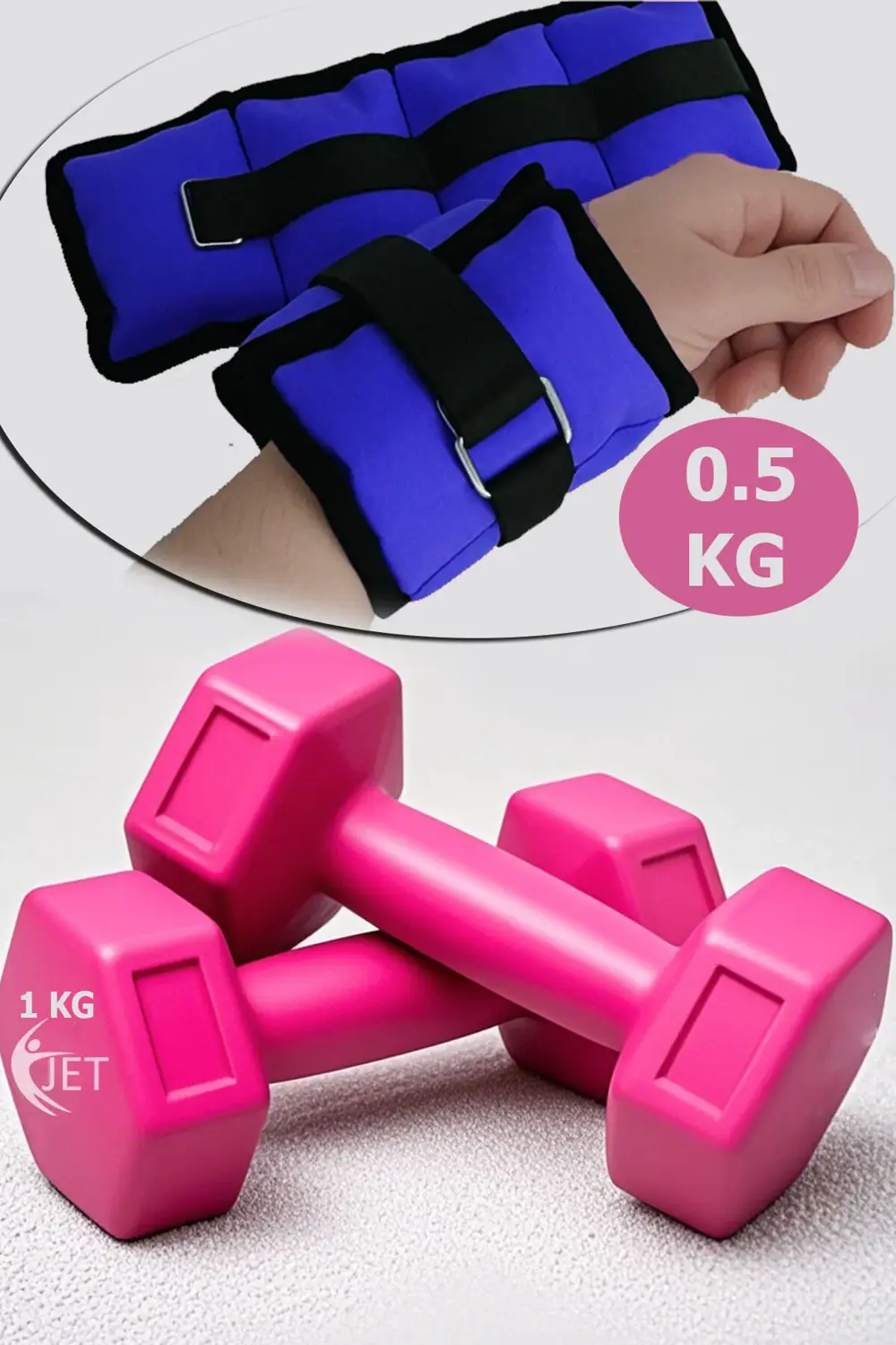 0.5 Kg El & Ayak Ağırlığı Ve 1 Kg Dambıl Seti El Ayak Bilek Ağırl