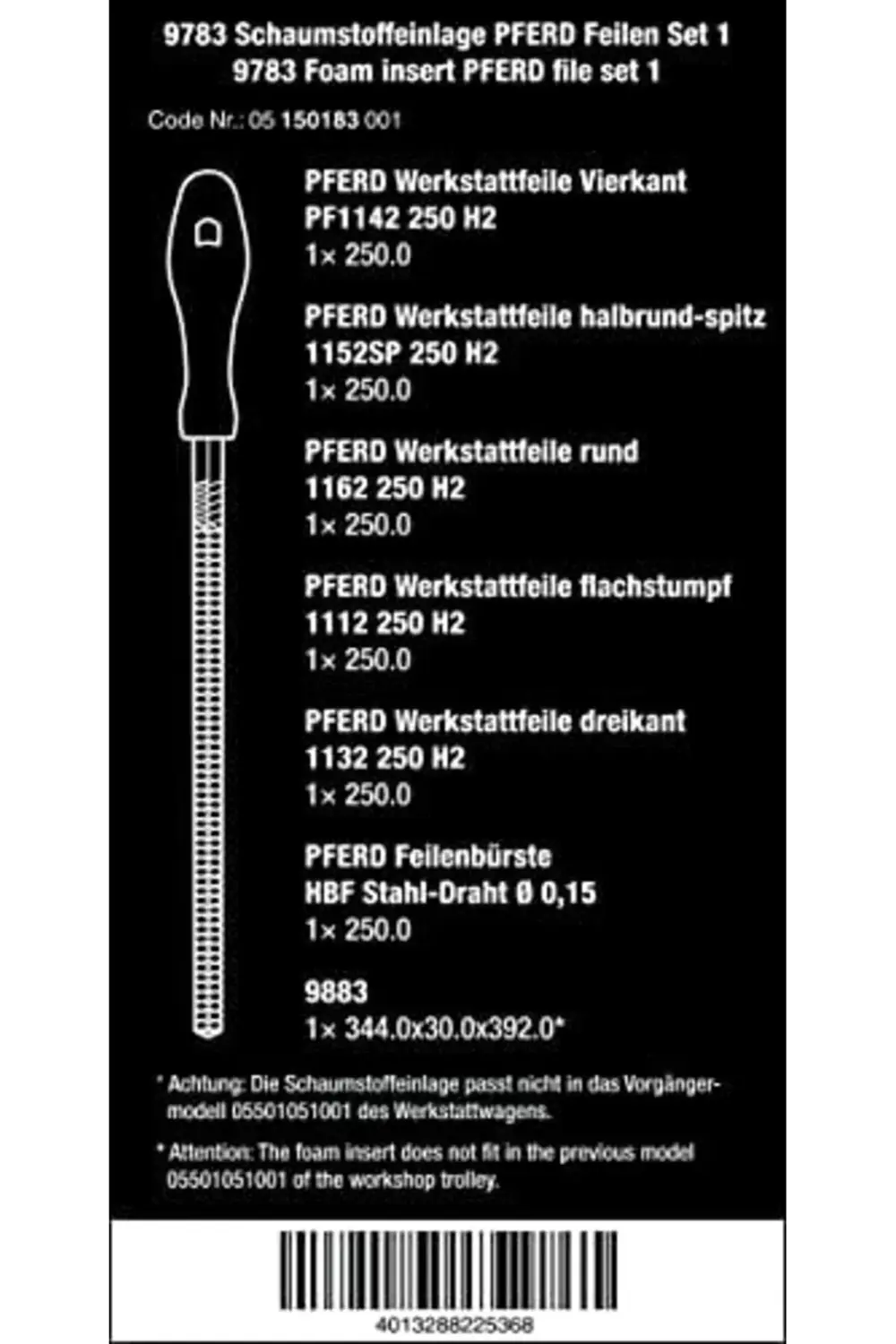 05150183001 9783 Sünger Ped, Eğe Seti 1, 6 Parça 1178367