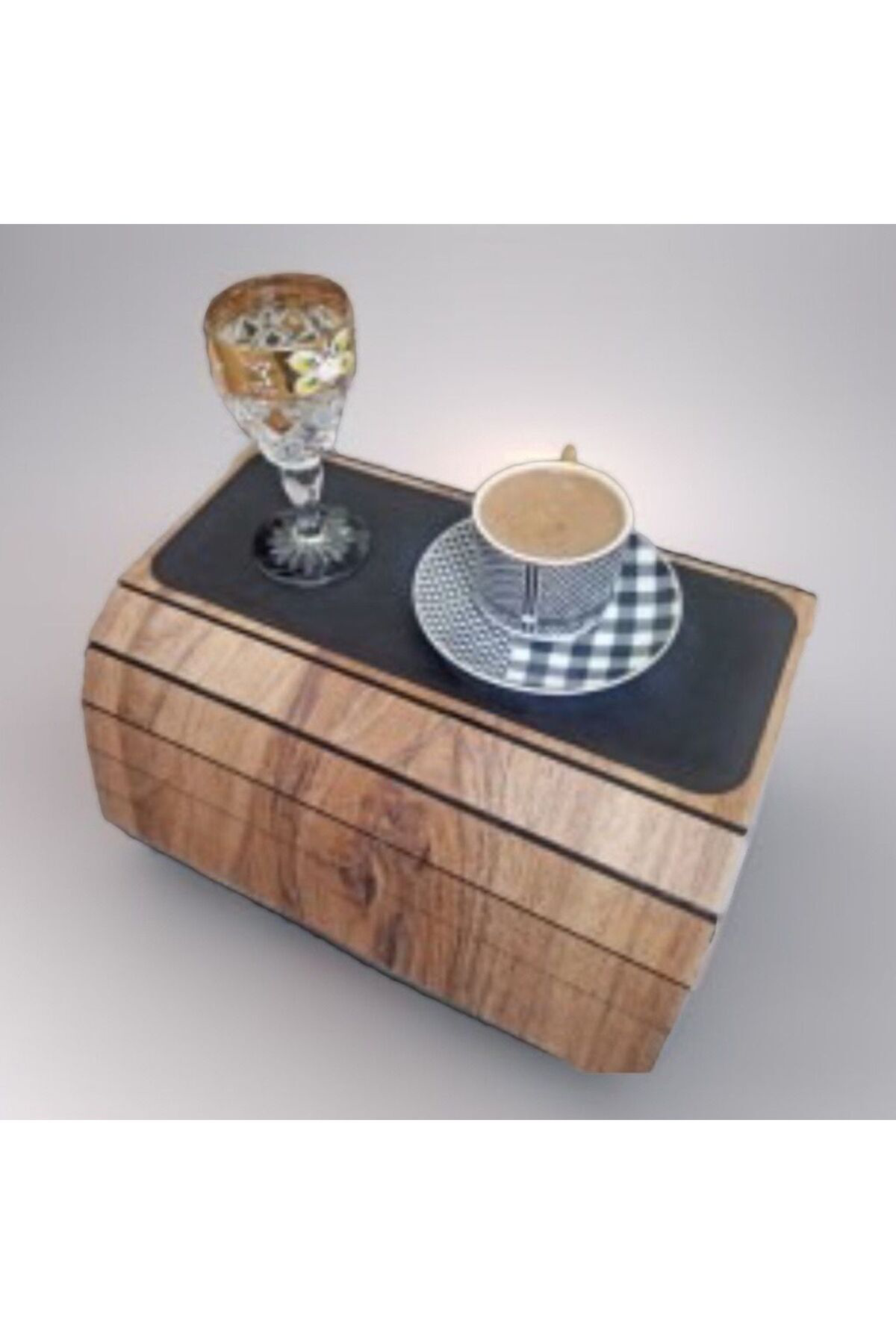 Elif Aksesuar 055 Ahşap Koltuk Sehpa Nihalesi