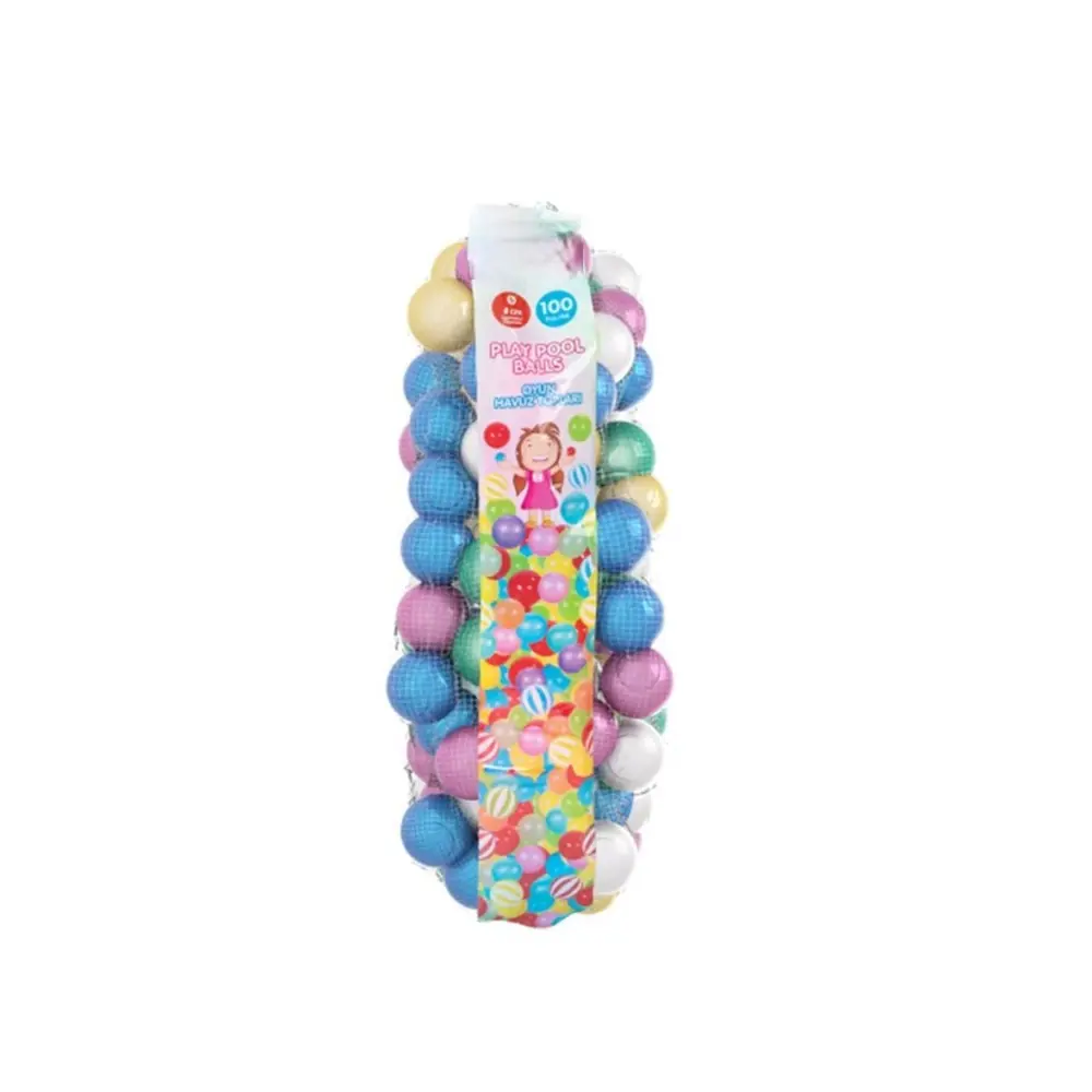 06 405-1120640501001 OYUN HAVUZ TOPLARI FİLEDE 6 CM 100 LÜ