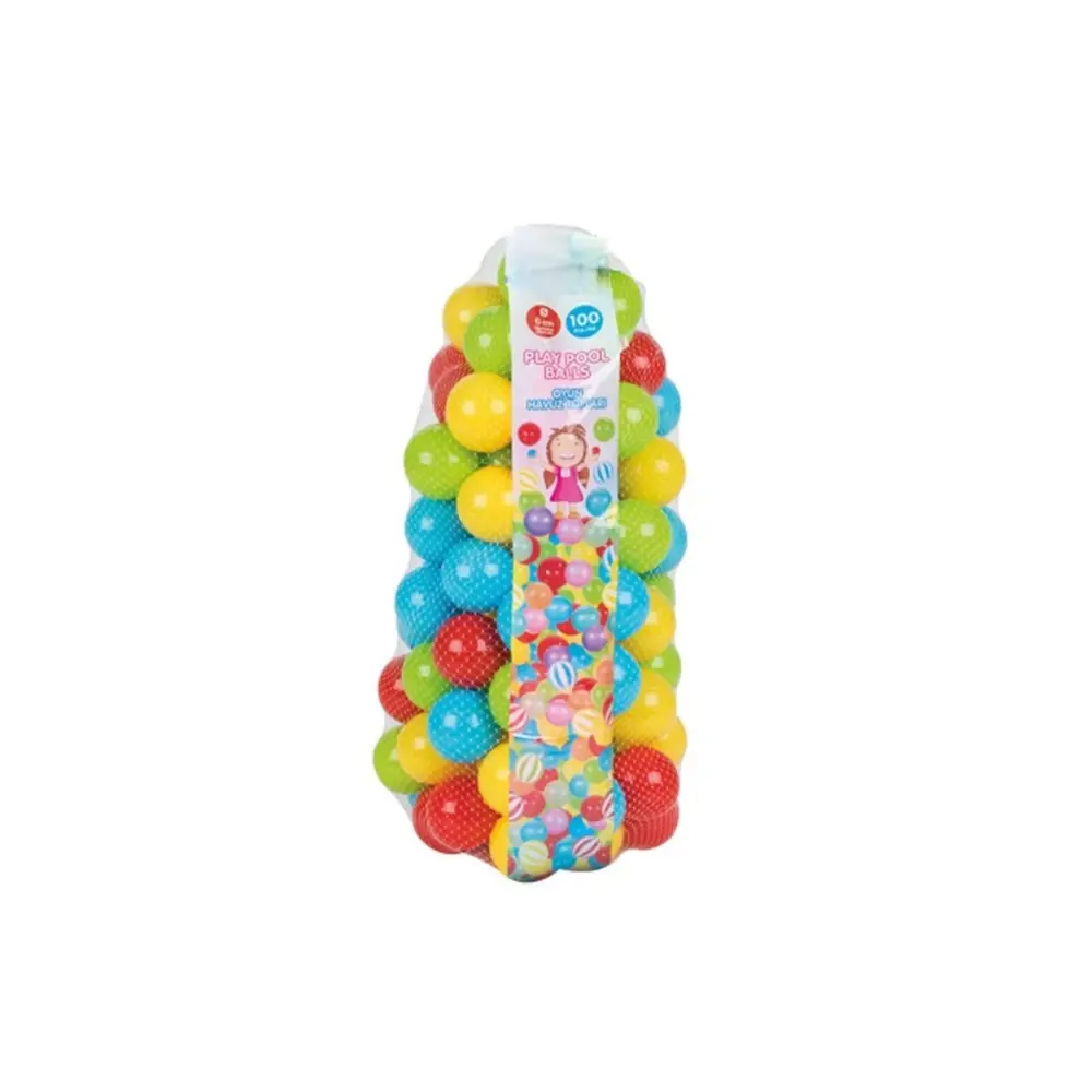 06 405-1120640501001 OYUN HAVUZ TOPLARI FİLEDE 6 CM 100 LÜ