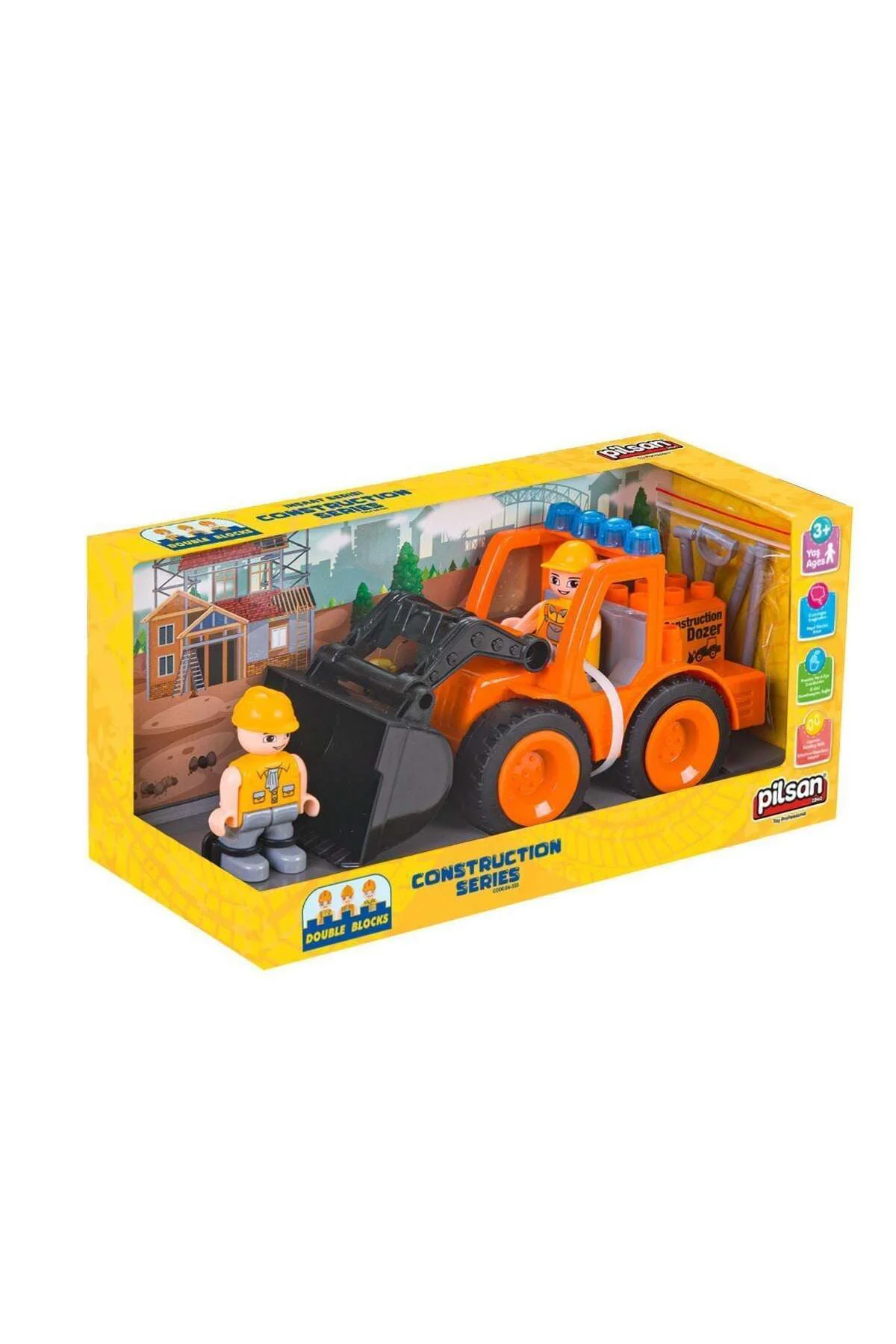 06 533 Double Blocks İş Makineleri Serisi- Oyuncak