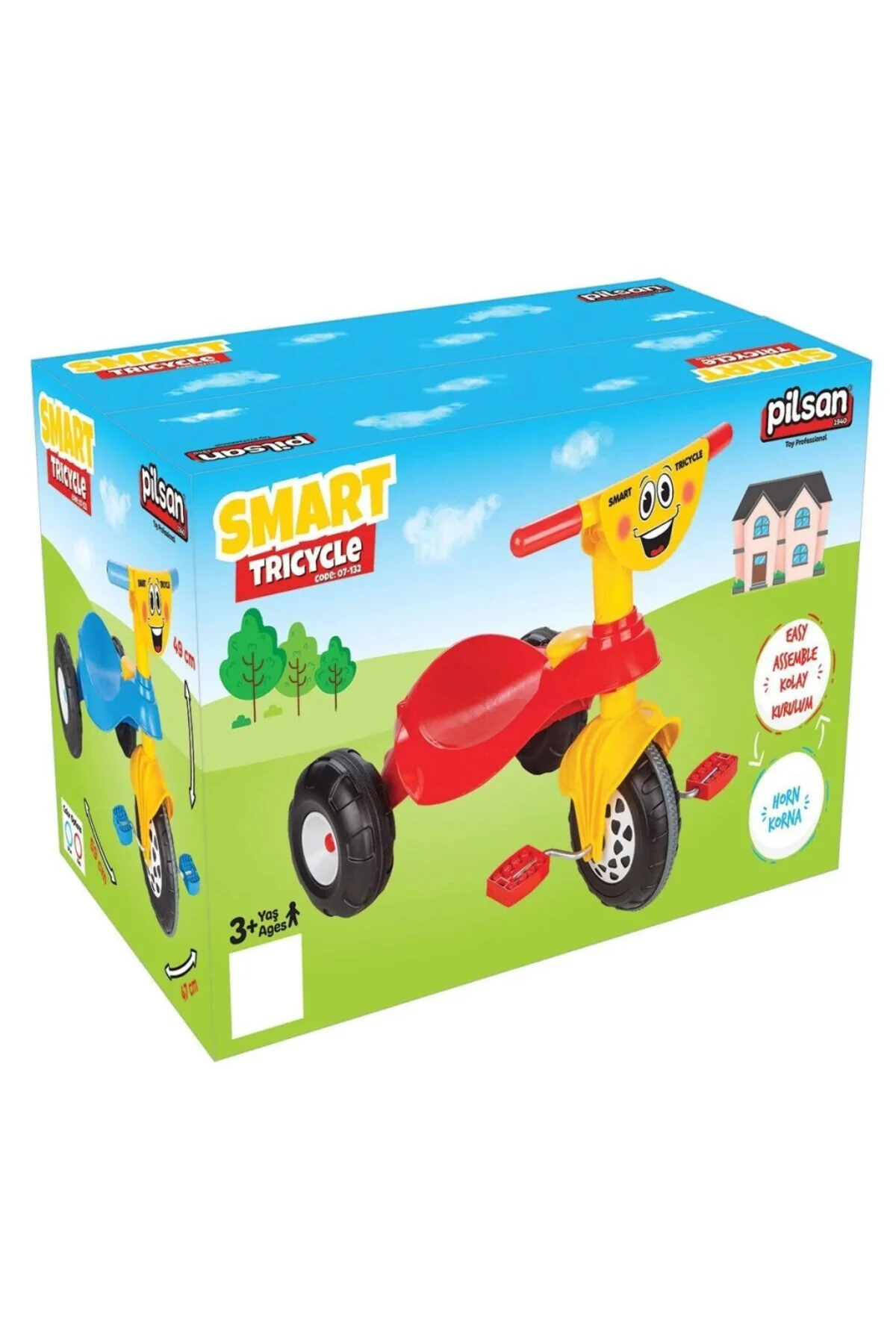 07 132K Smart Bisiklet Kırmızı NessiWorld -NessiWorld Oyuncak