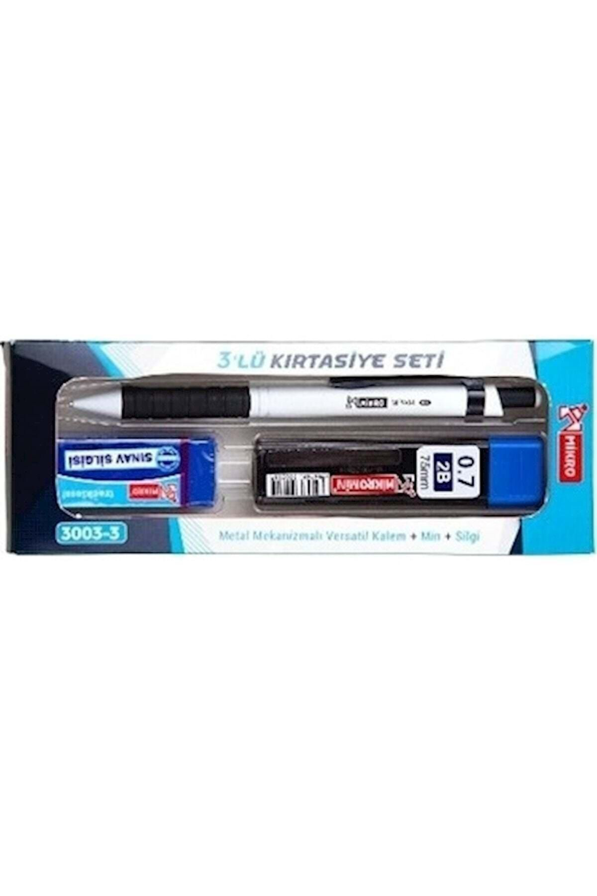 0.7 Mm 3'lü Set (Versatil Kalem+uç+silgi ) 3003-3